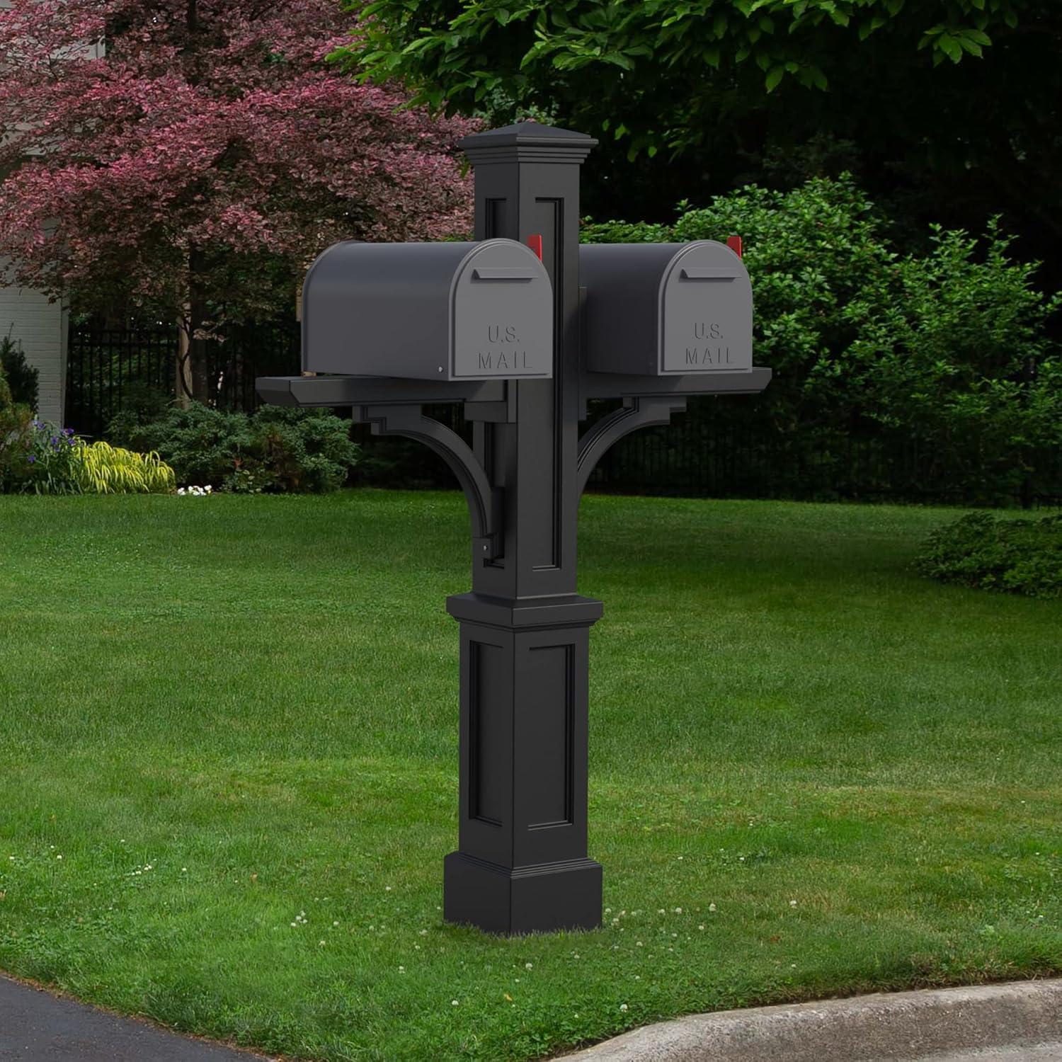 Newport Plus Collection 56" H In-Ground Decoractive Post Double Arm