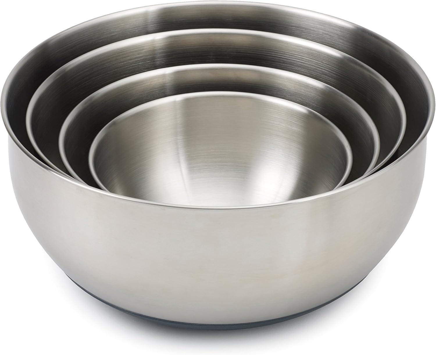 Stainless Steel Nesting Prep & Store Bowl Set with Lids