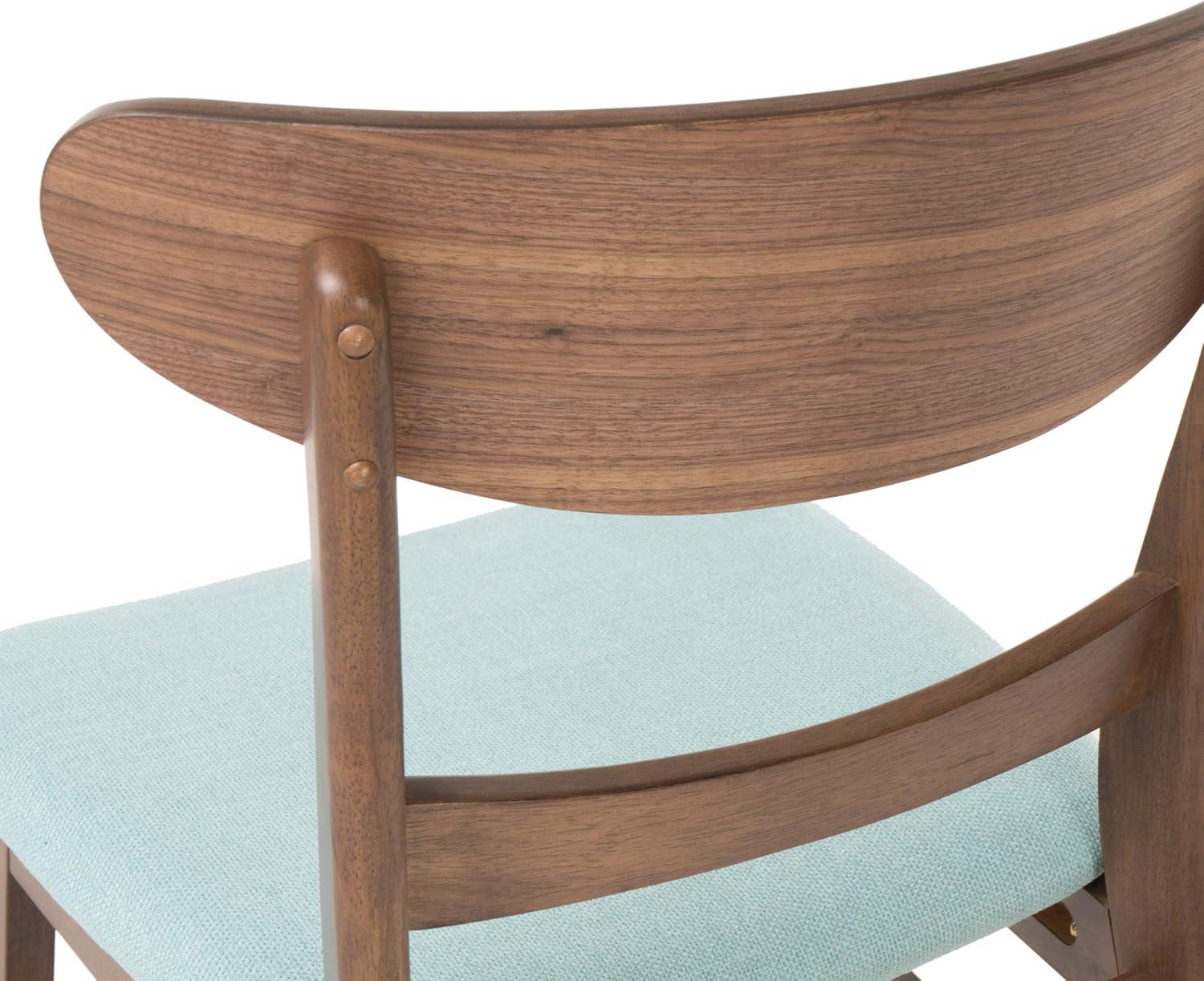 Christopher Knight Home Idalia Mid-century Modern Dining Chairs (Set of 4) by  Dark Gray + Walnut Walnut Finish