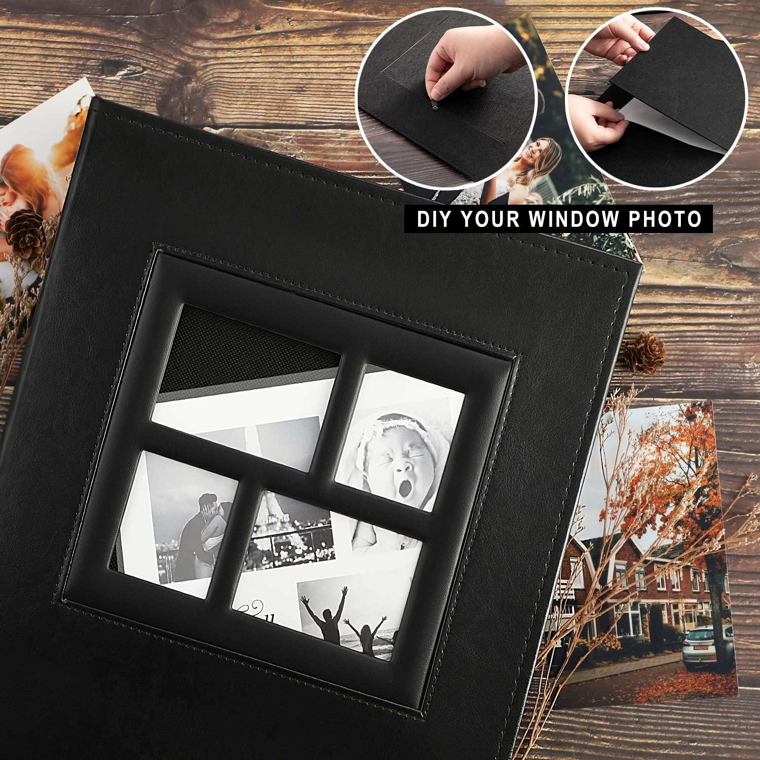 Ywlake Photo Album 4x6 1000 Pockets Photos, Extra Large Capacity Family Wedding Picture Albums Holds 1000 Horizontal Vertical Photos Black