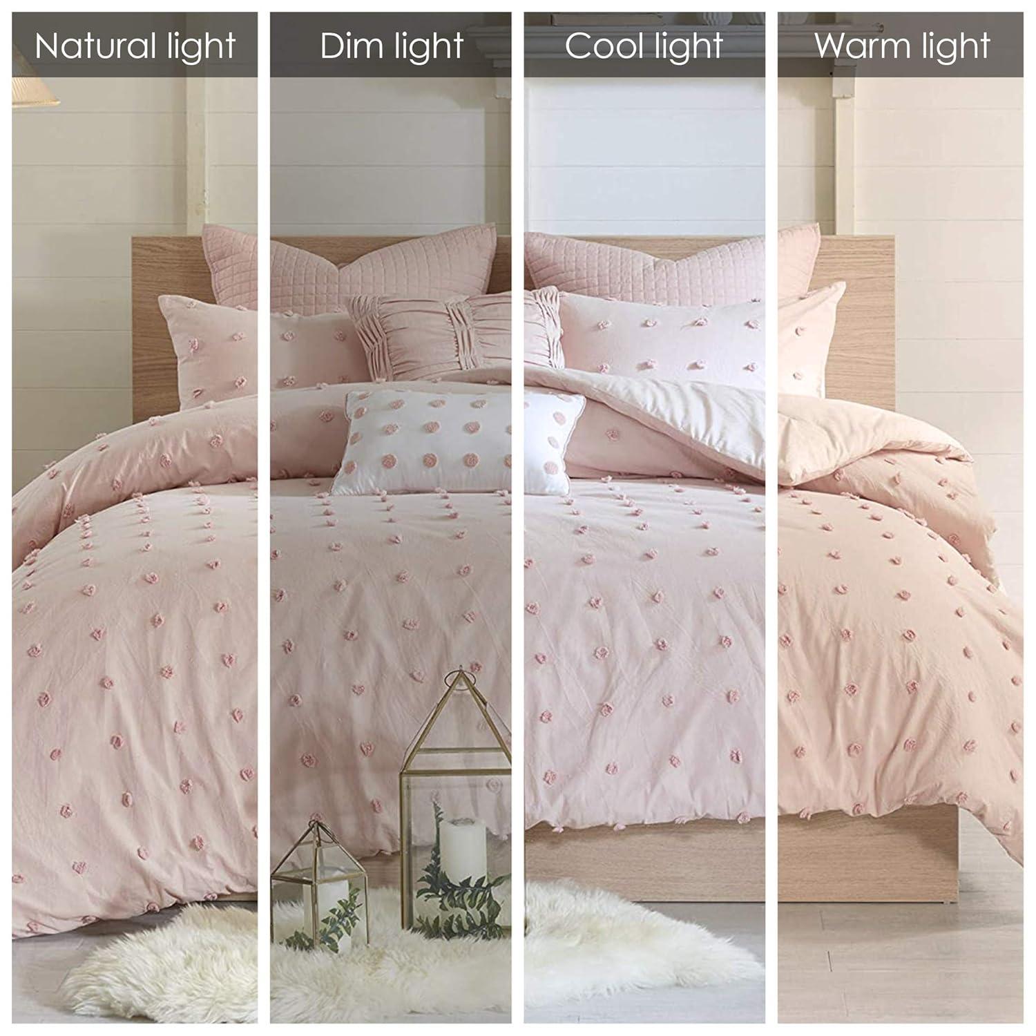 Intelligent Design Brooklyn Cotton Jacquard Comforter Set with Euro Shams and Throw Pillows