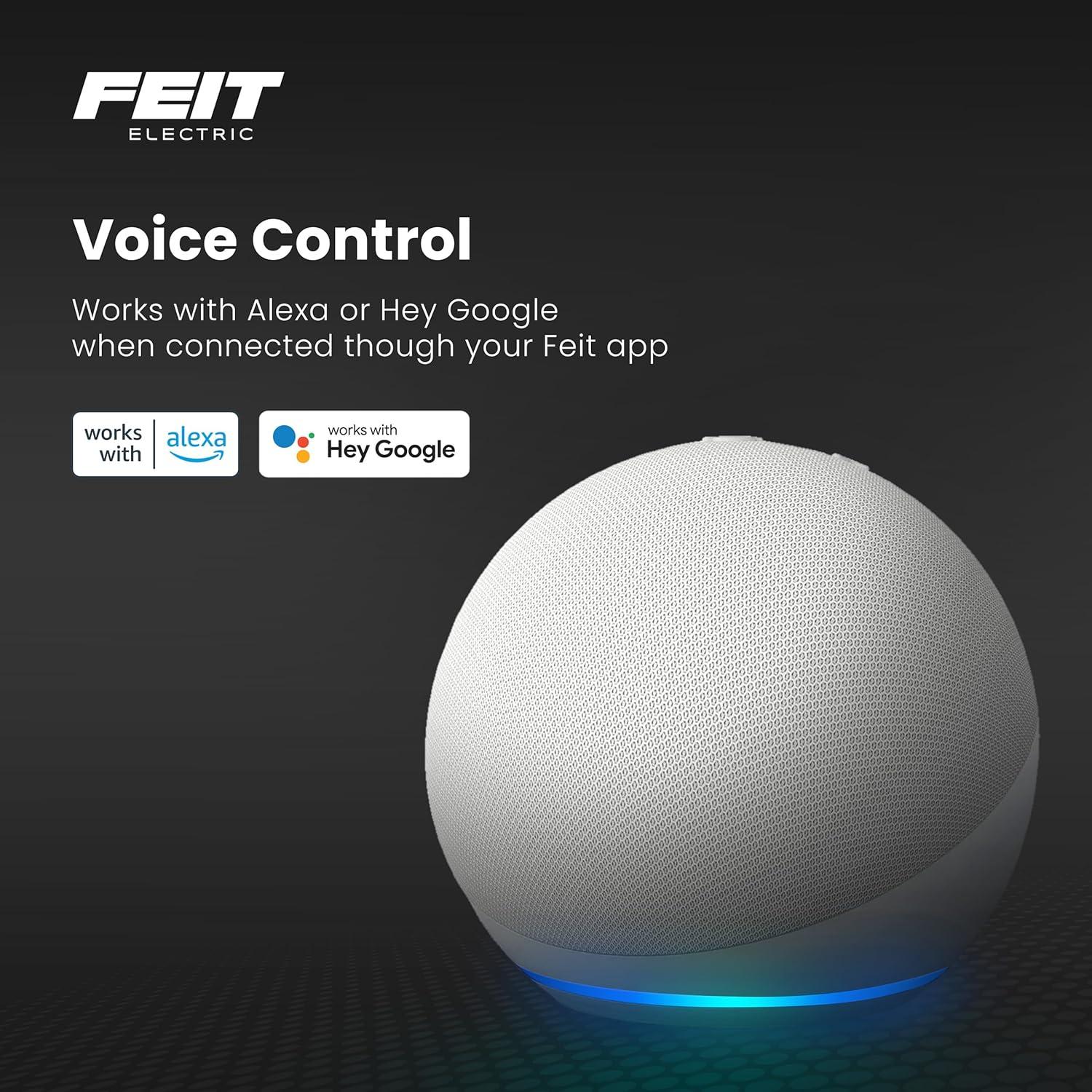 Feit Electric Smart LED Bulb 65W Equivalent Full Color/Tunable White, BR30, Med E26 Base, Dimmable