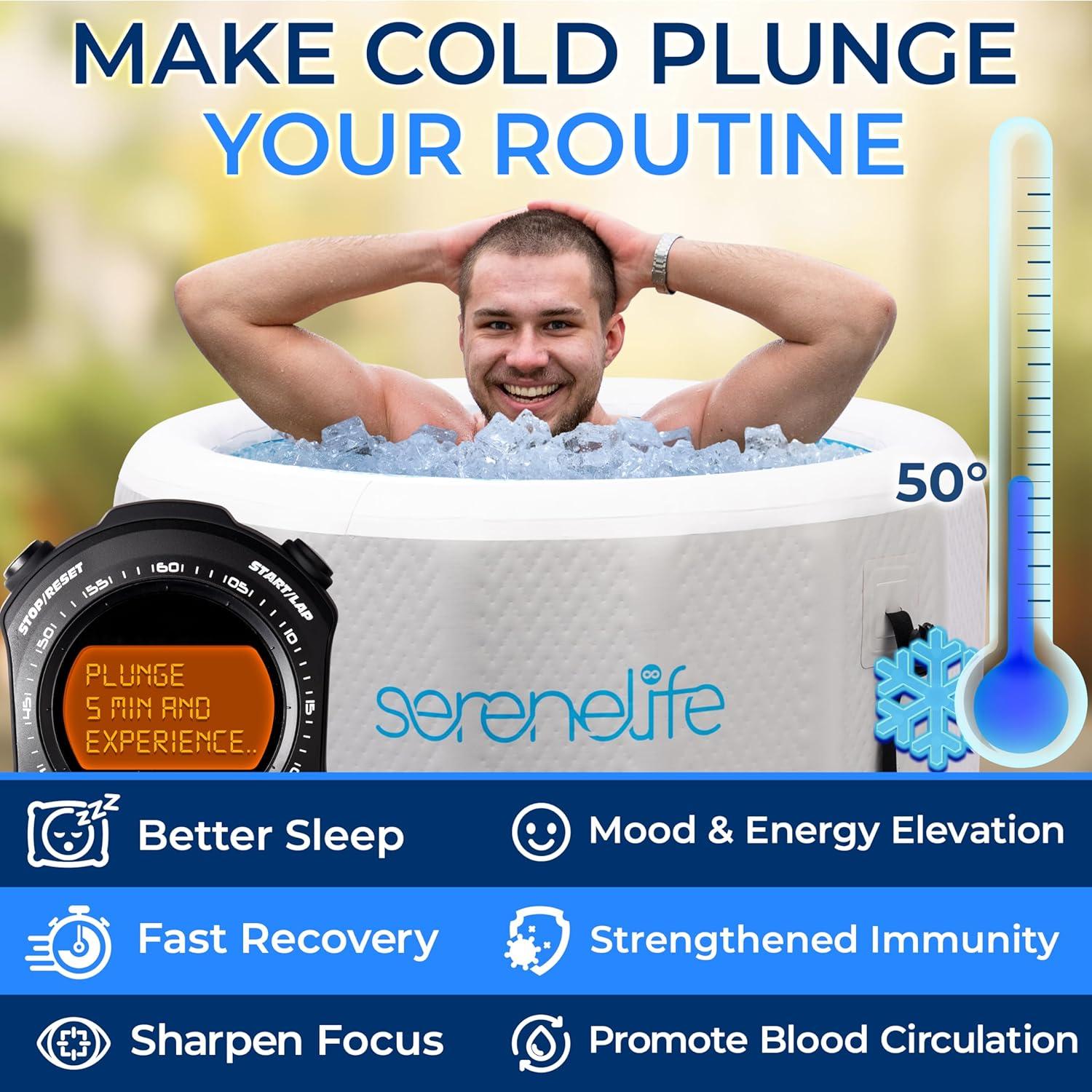 SereneLife Inflatable Cold Plunge Tub