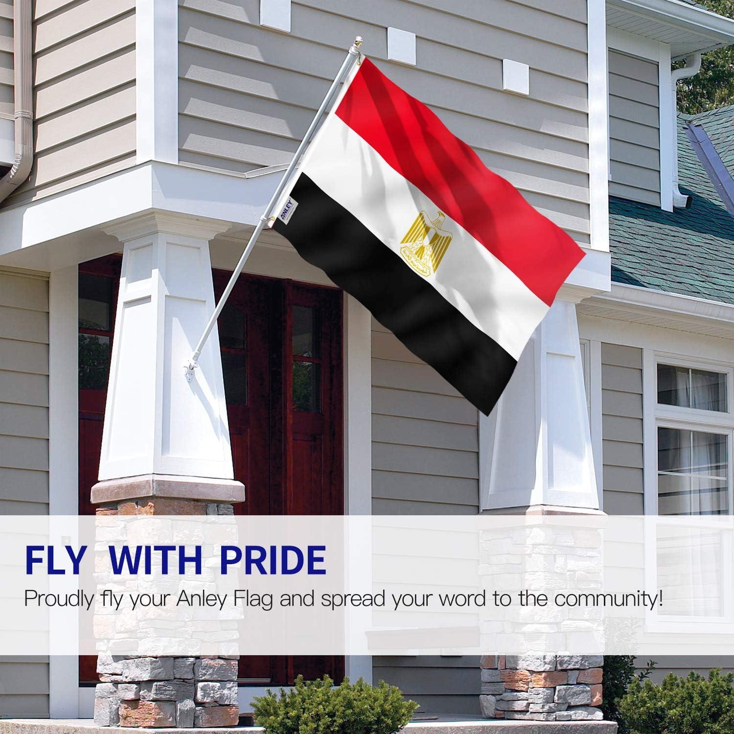 Anley Fly Breeze 3x5 Foot Egypt Flag - Egyptian Flags Polyester