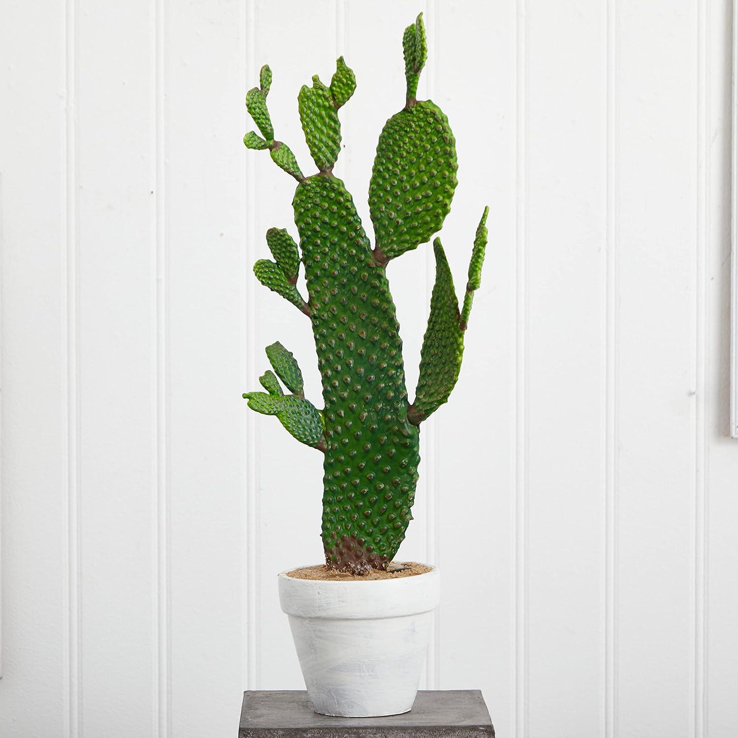 Primrue 27'' Faux Cactus Plant in Pot