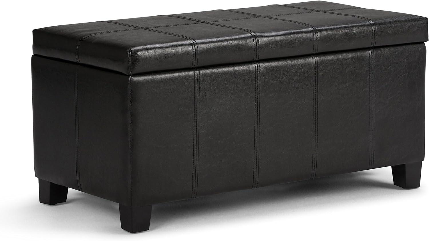 Dover Faux Leather Ottoman