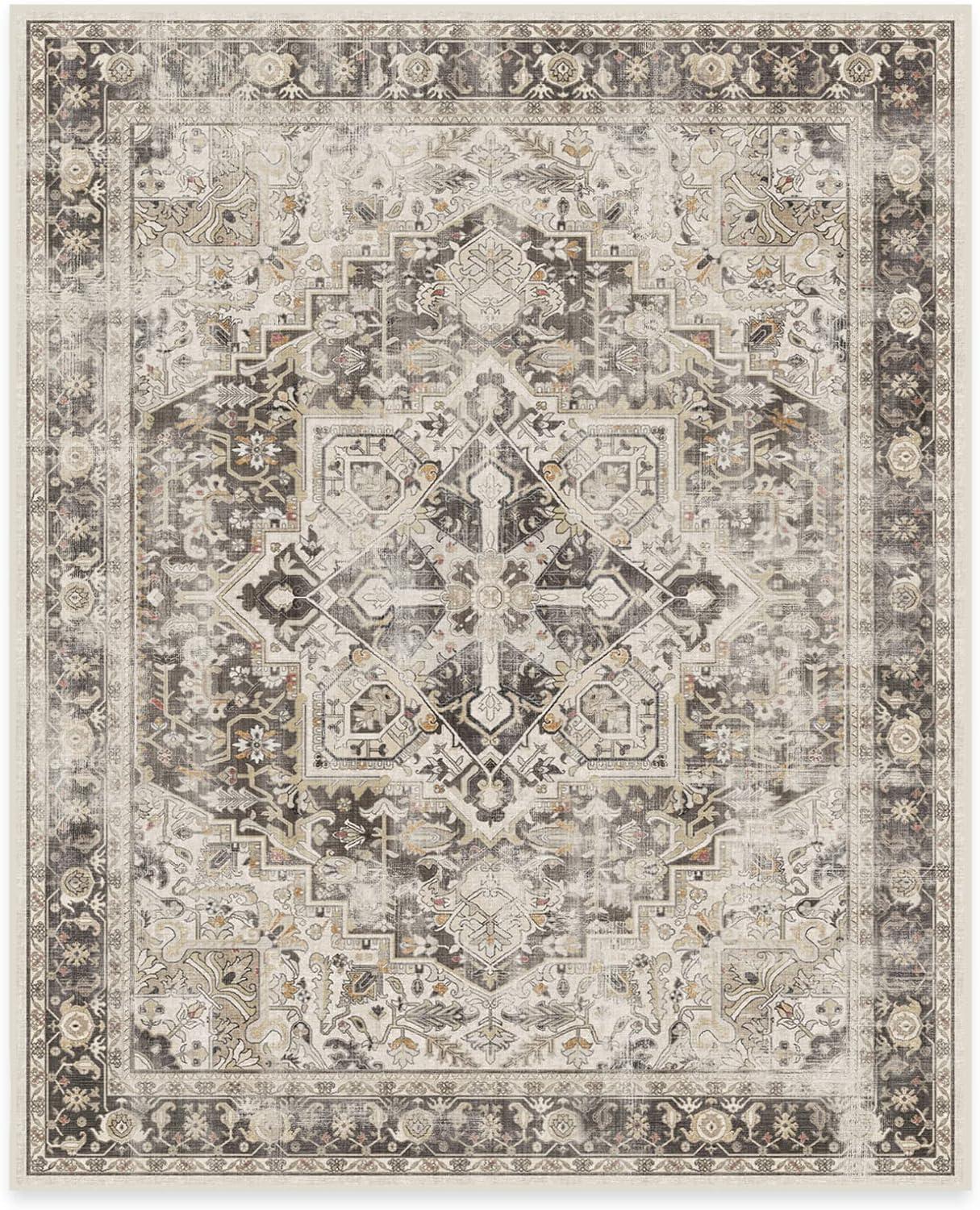 Ruggable Kamran Washable Vintage Persian Flatwoven Area Rug