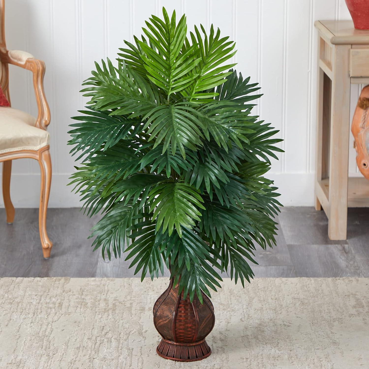 Nearly Natural Areca Palm w/Urn Silk Plant