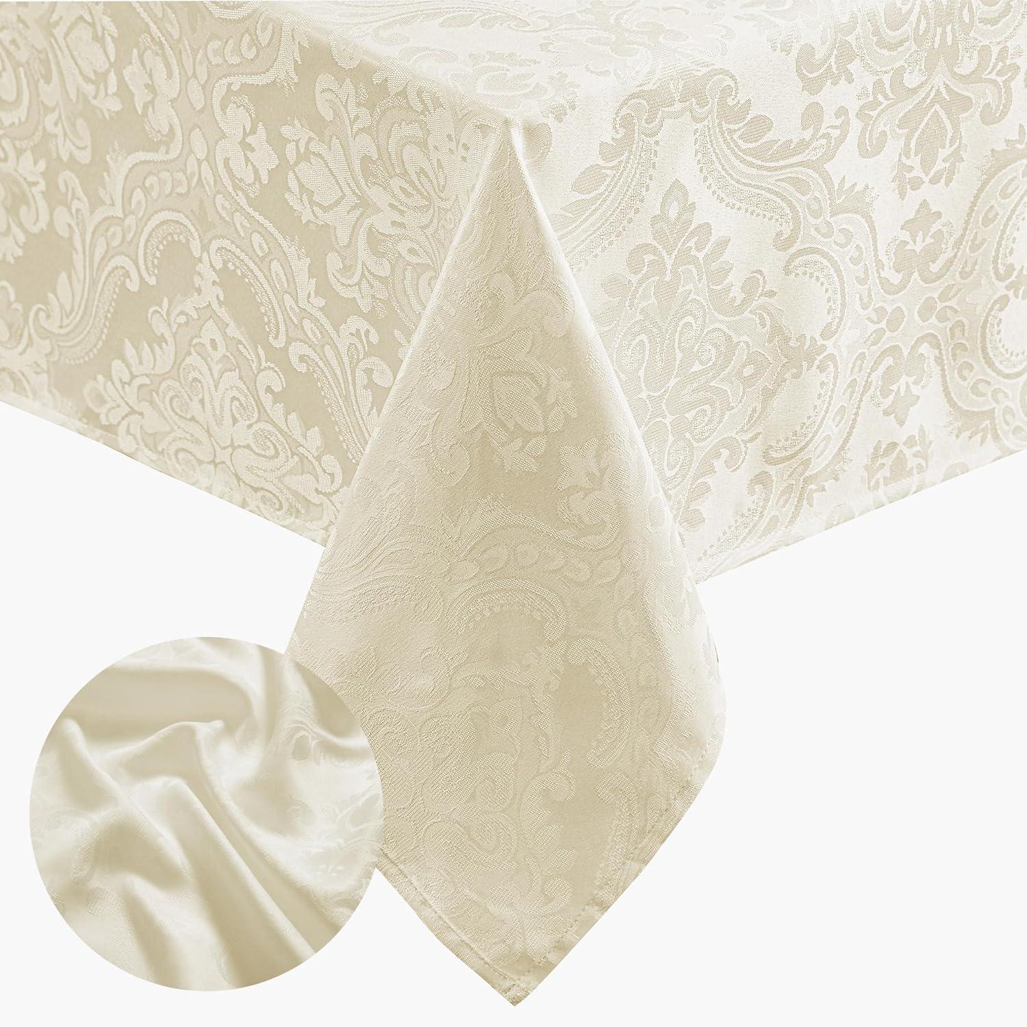 House of Hampton® Corson Woven Damask Jacquard Polyester Tablecloth