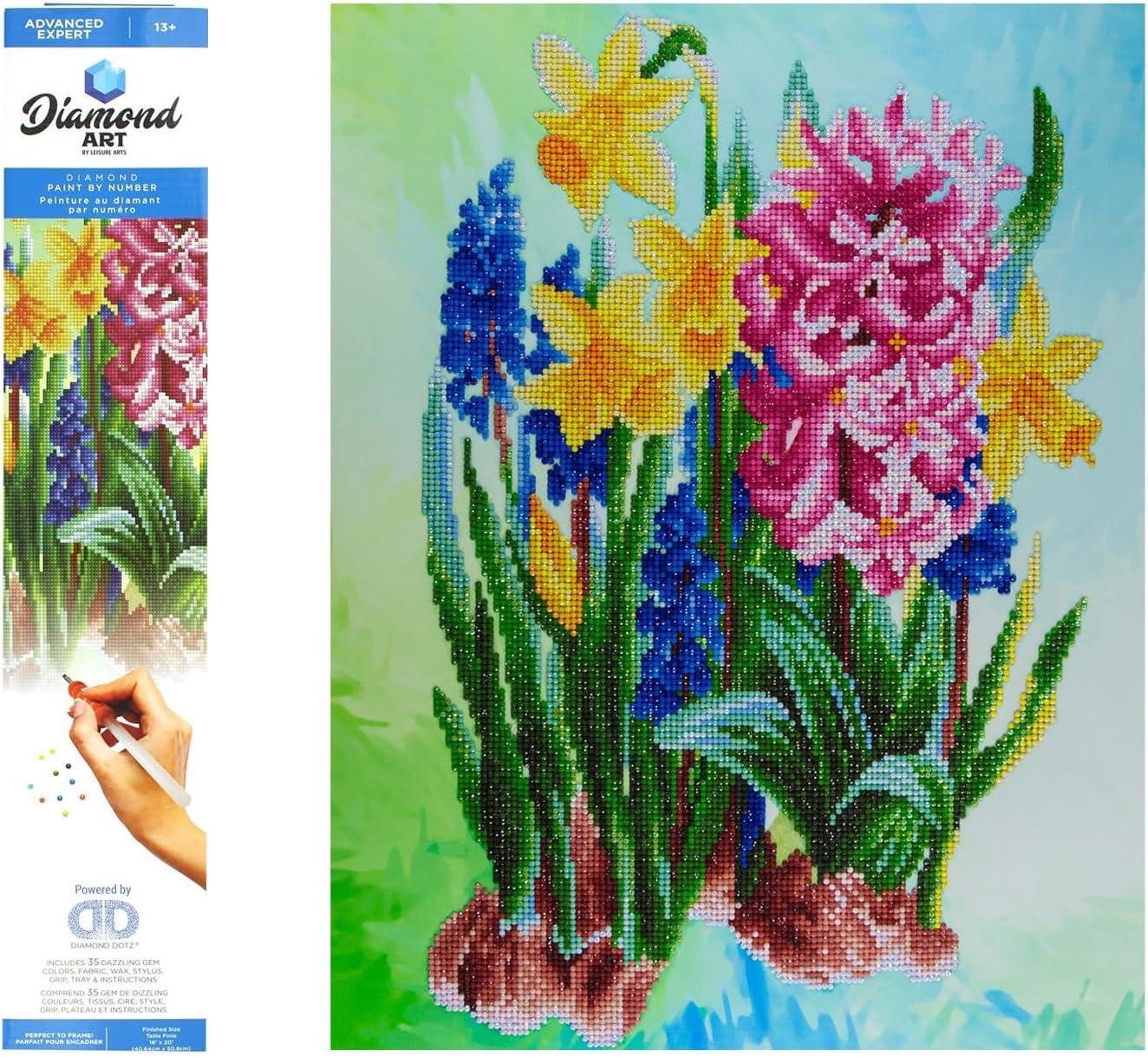 Advanced Wildflowers Diamond Painting Kit with Resin Rhinestones