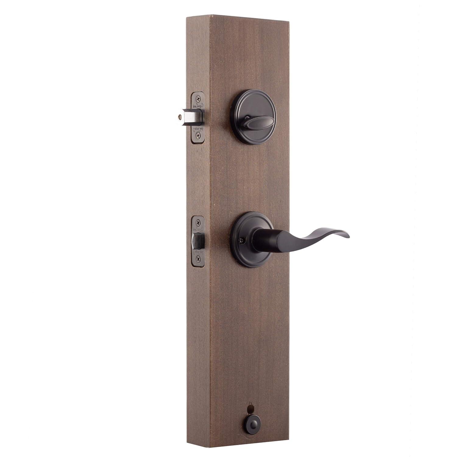 Copper Creek Copper Creek Handleset with Single Cylinder Deadbolt and Copper Creek Door Lever and Colonial Rosette
