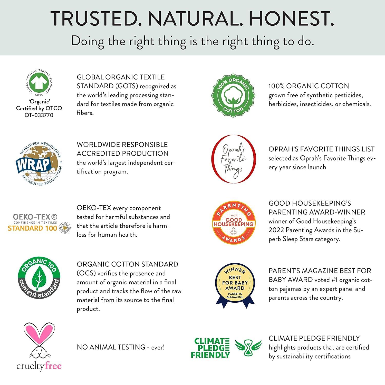 Feelin Pine Organic Cotton Baby Pajama Set 12M