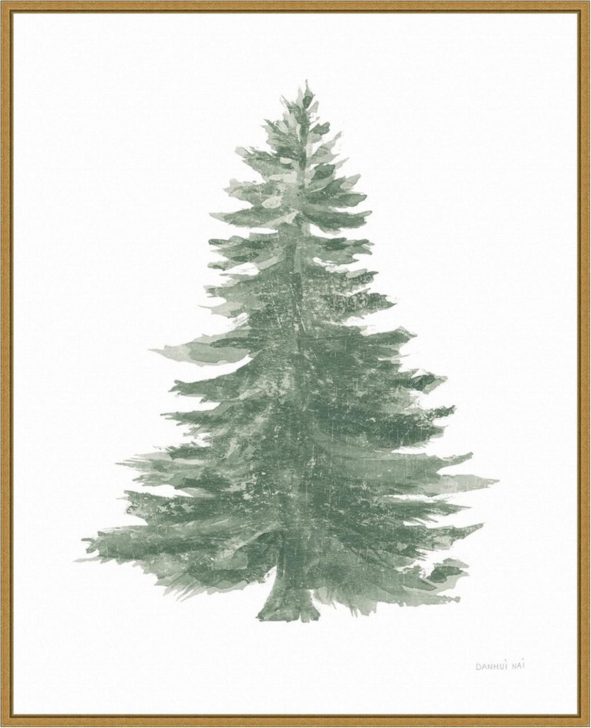 Sylvie Gold Framed Holiday Tree Canvas Print, 24" x 29"