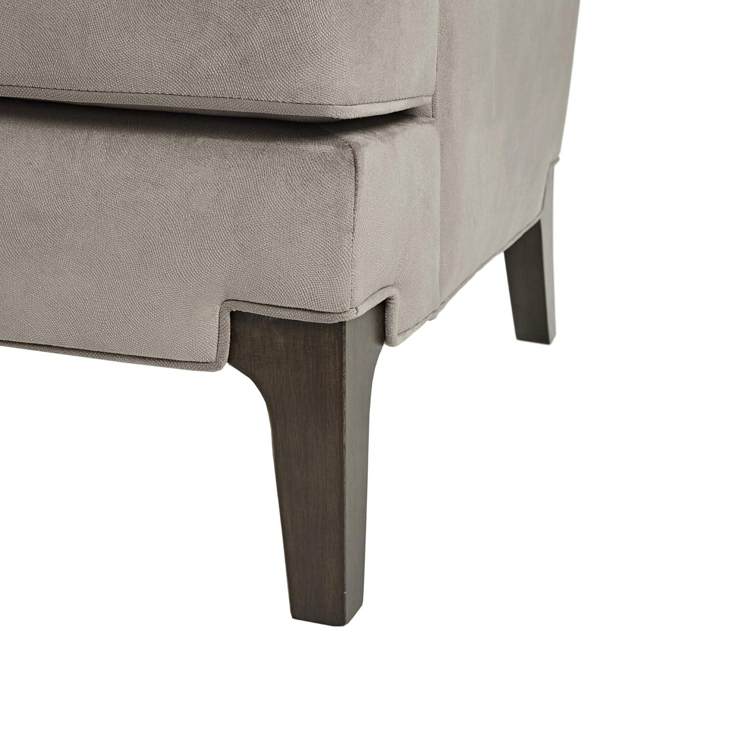 Anna Martha Stewart Anna Velvet Armchair with Lumbar Pillow