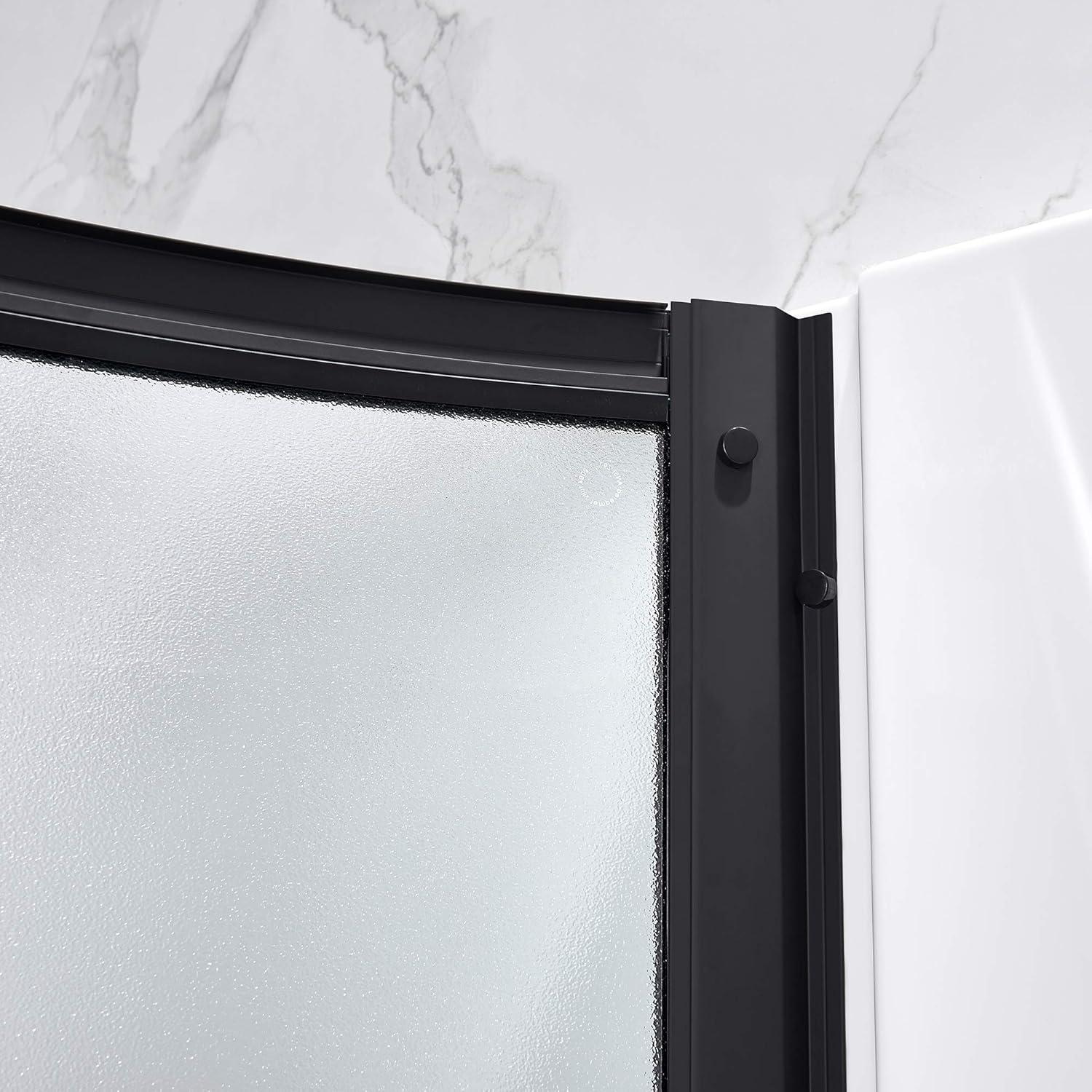 OVE Decors Breeze 33 in. Round Shower Kit w/ Frosted, Base, Wall