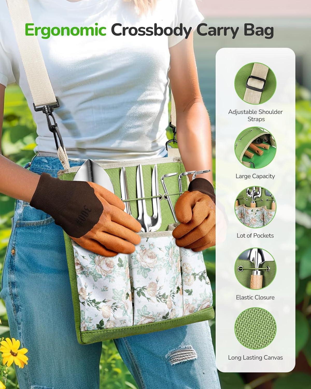 Heavy Duty Gardening Tools with Bag