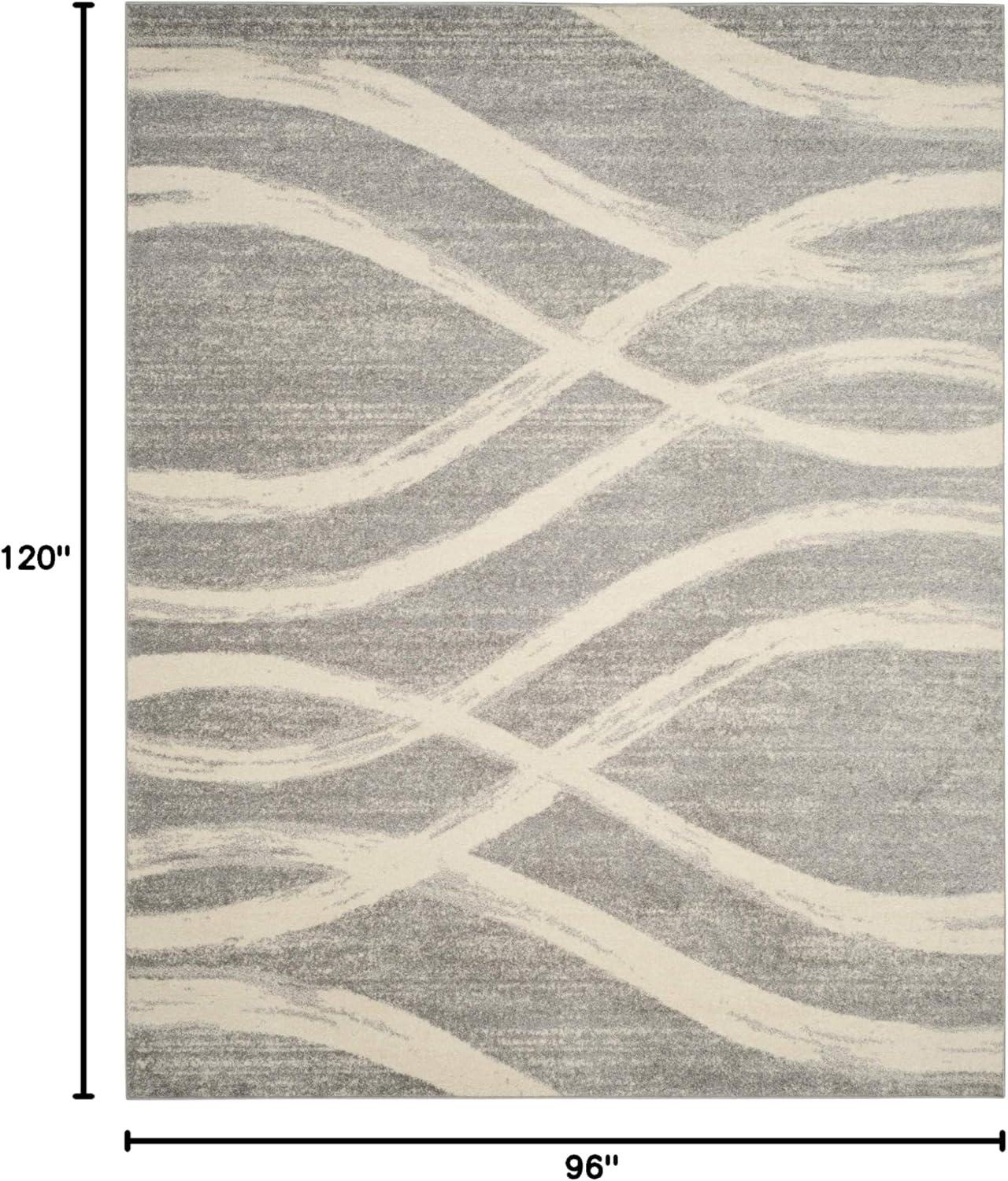 Adirondack ADR125 Machine Made Indoor Area Rug - Grey/Cream - 8'x10' - Safavieh