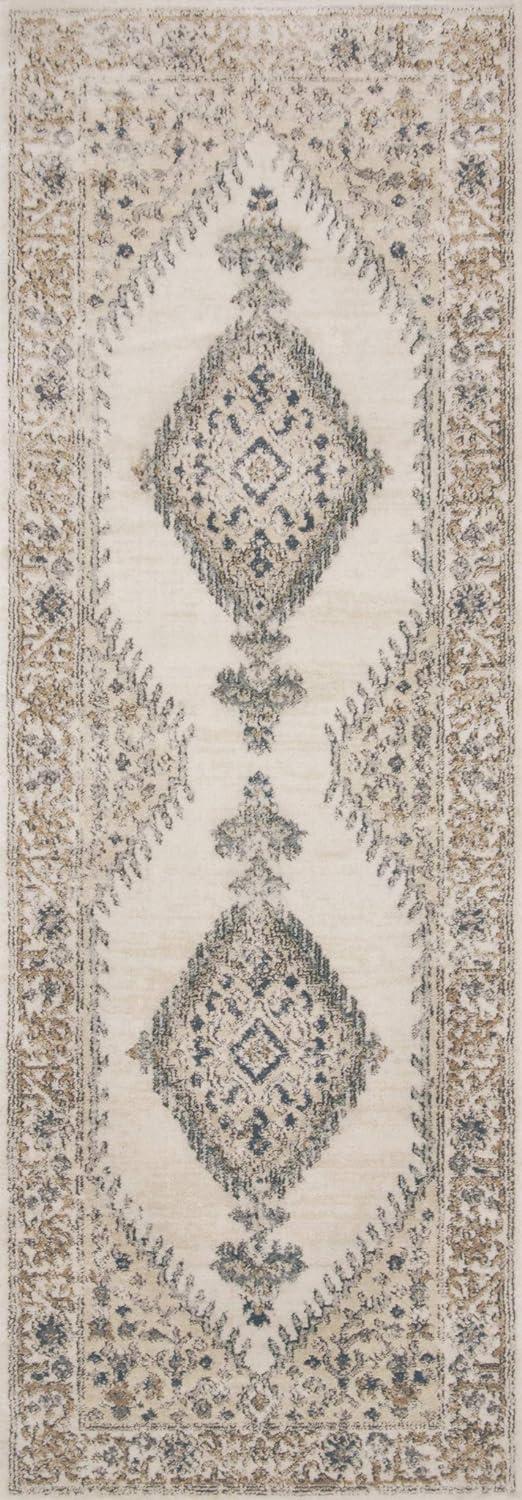 Loloi Teagan Oatmeal / Ivory 2'-8" x 7'-6" Runner Rug