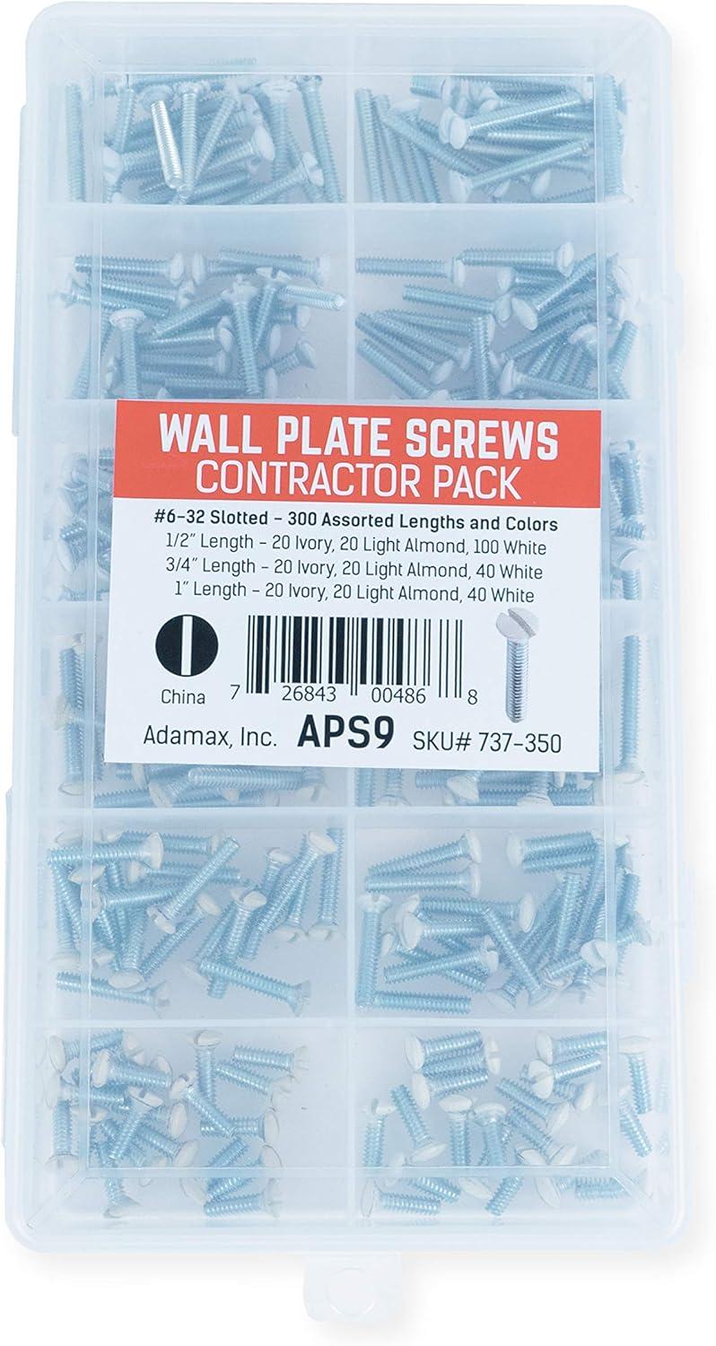 Assorted Wallplate Screw Kit