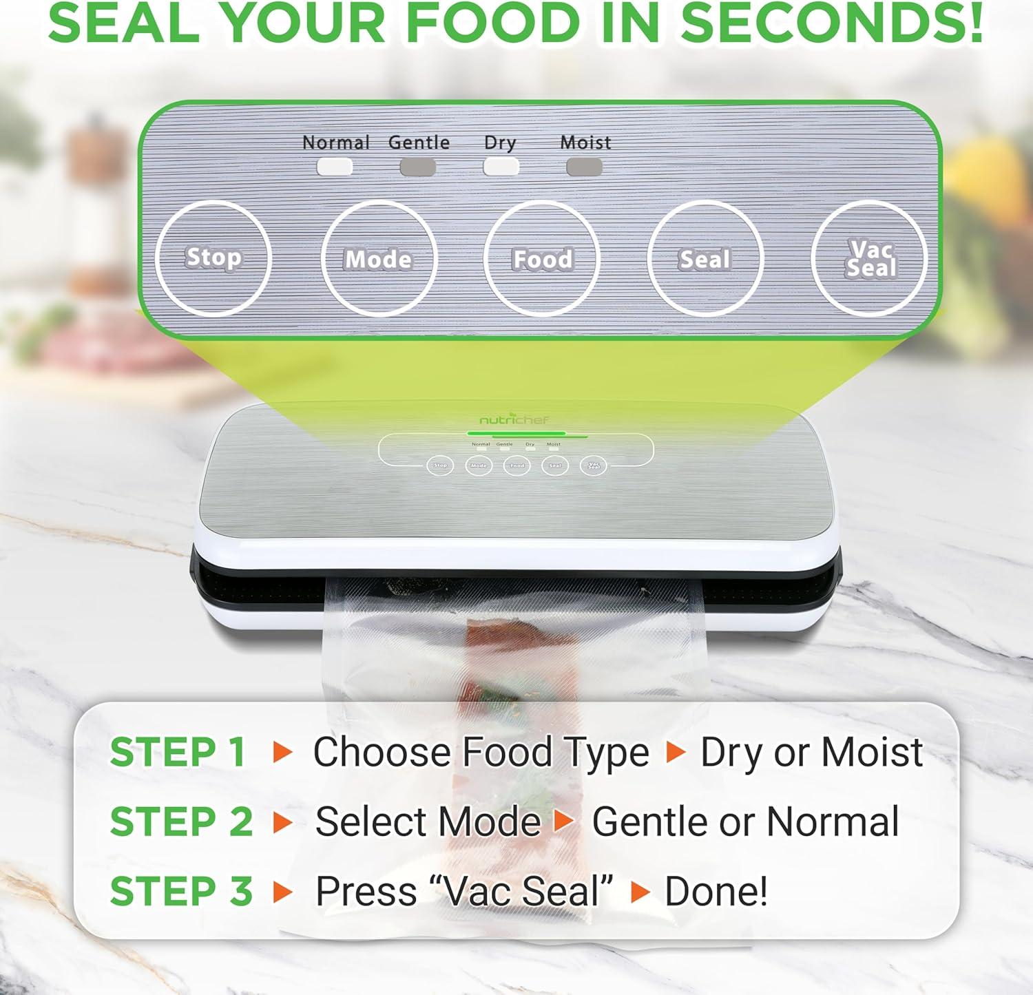 NutriChef Automatic Food Vacuum Sealer