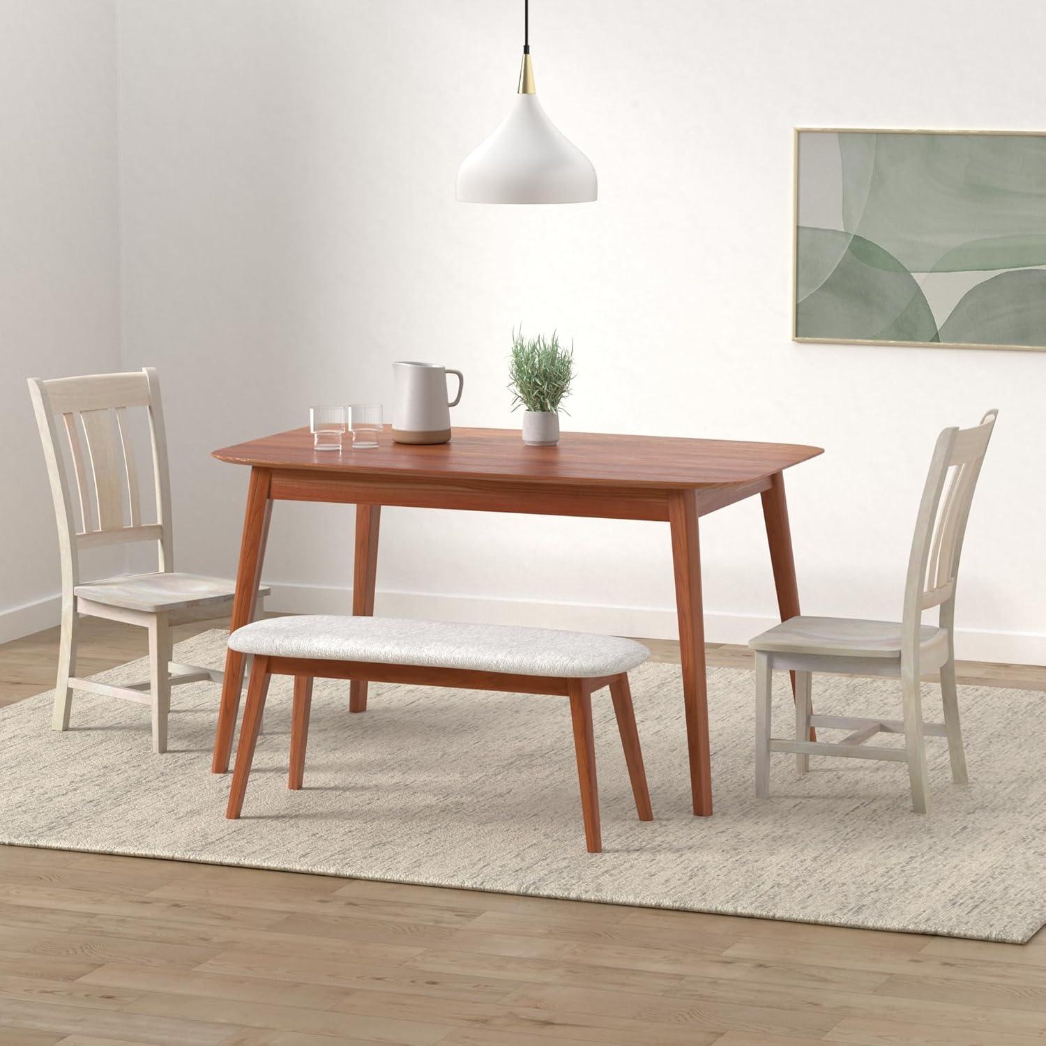 Set of 2 San Remo Splatback Chairs Wood - International Concepts: Solid Parawood, Unupholstered
