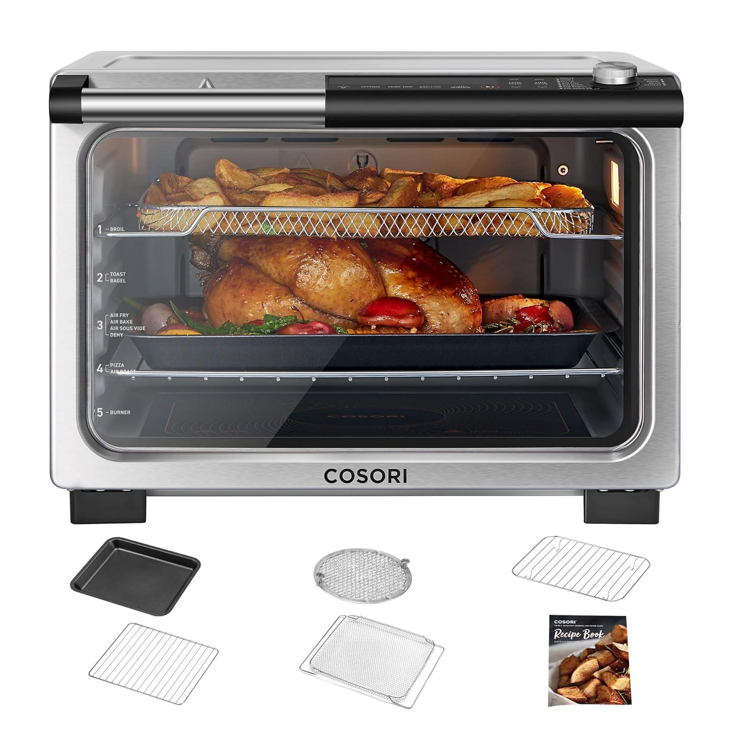 COSORI 26-Quart Stainless Steel Digital Air Fryer Oven