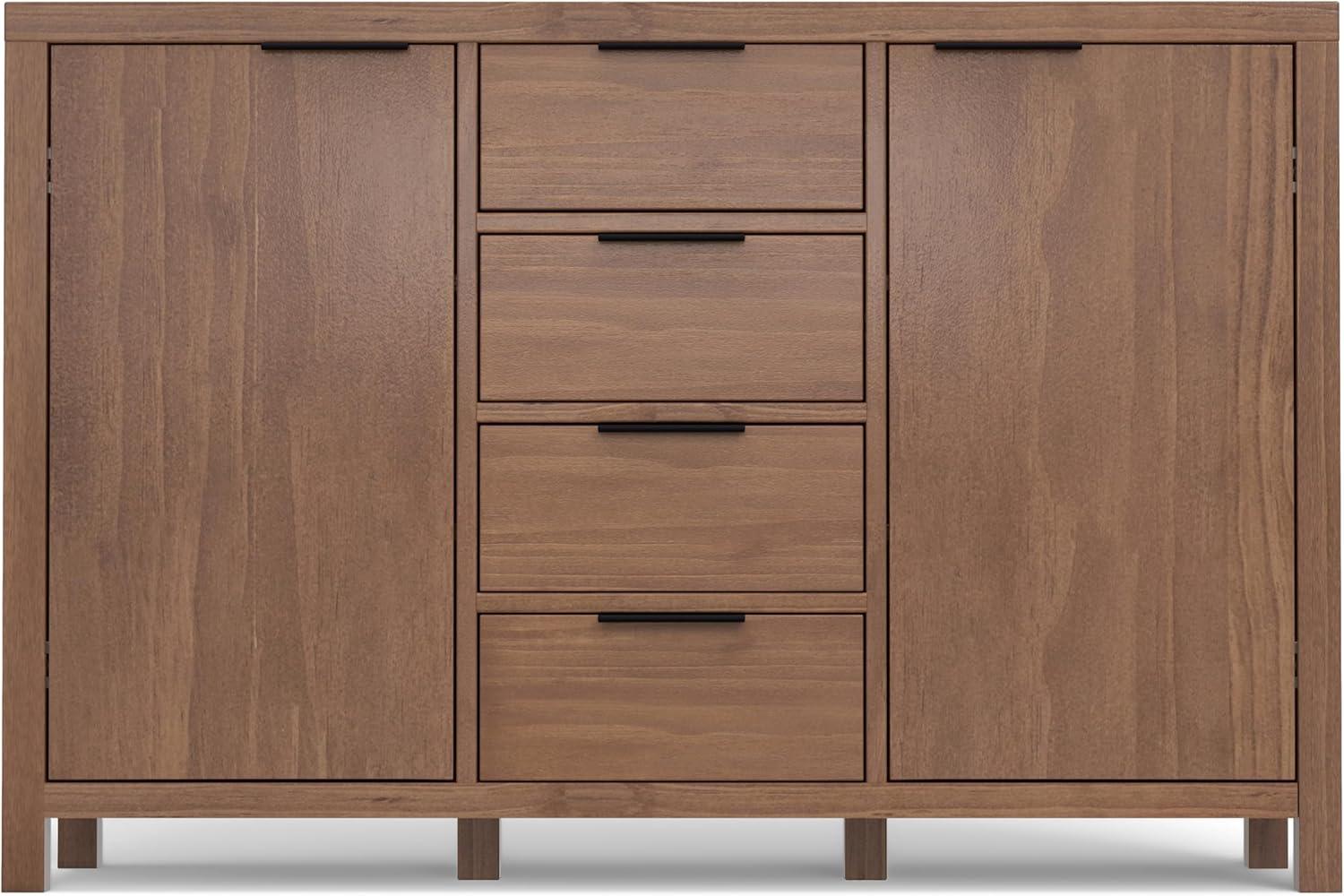 Hollander Medium Saddle Brown Solid Wood Sideboard Buffet