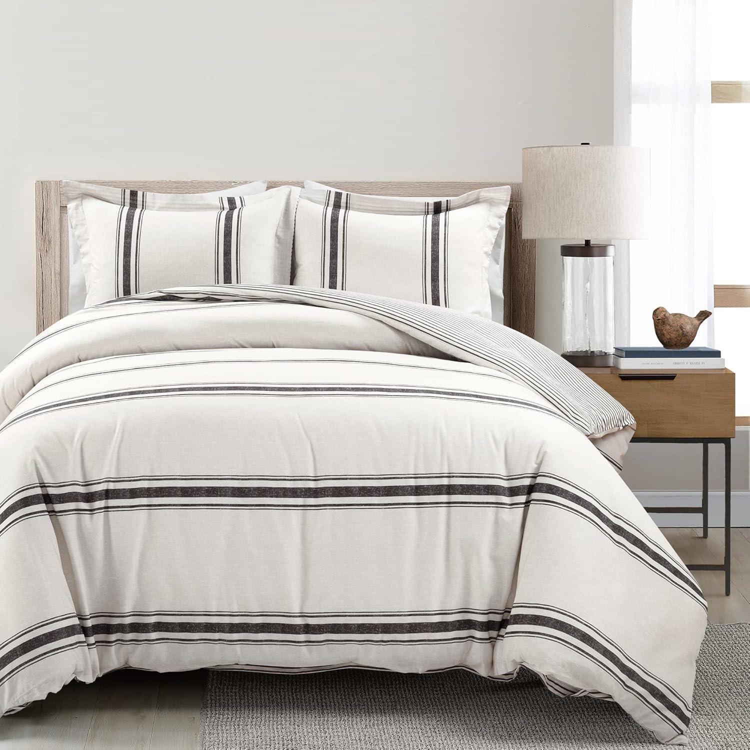 Standard Cotton 460 TC Reversible 3 Piece Duvet Cover Set