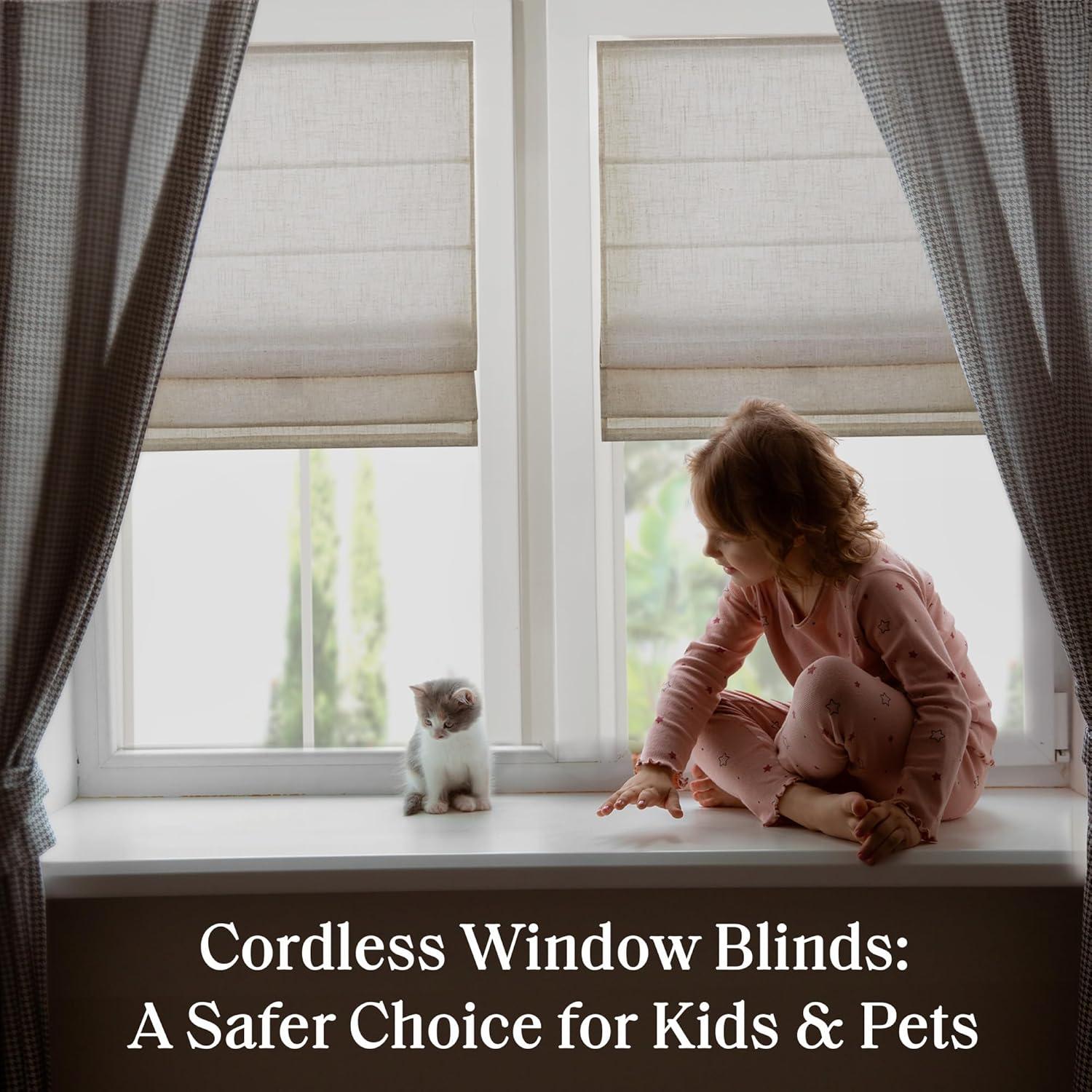 Kyler Linen Blend Light Filtering Single Roman Shade