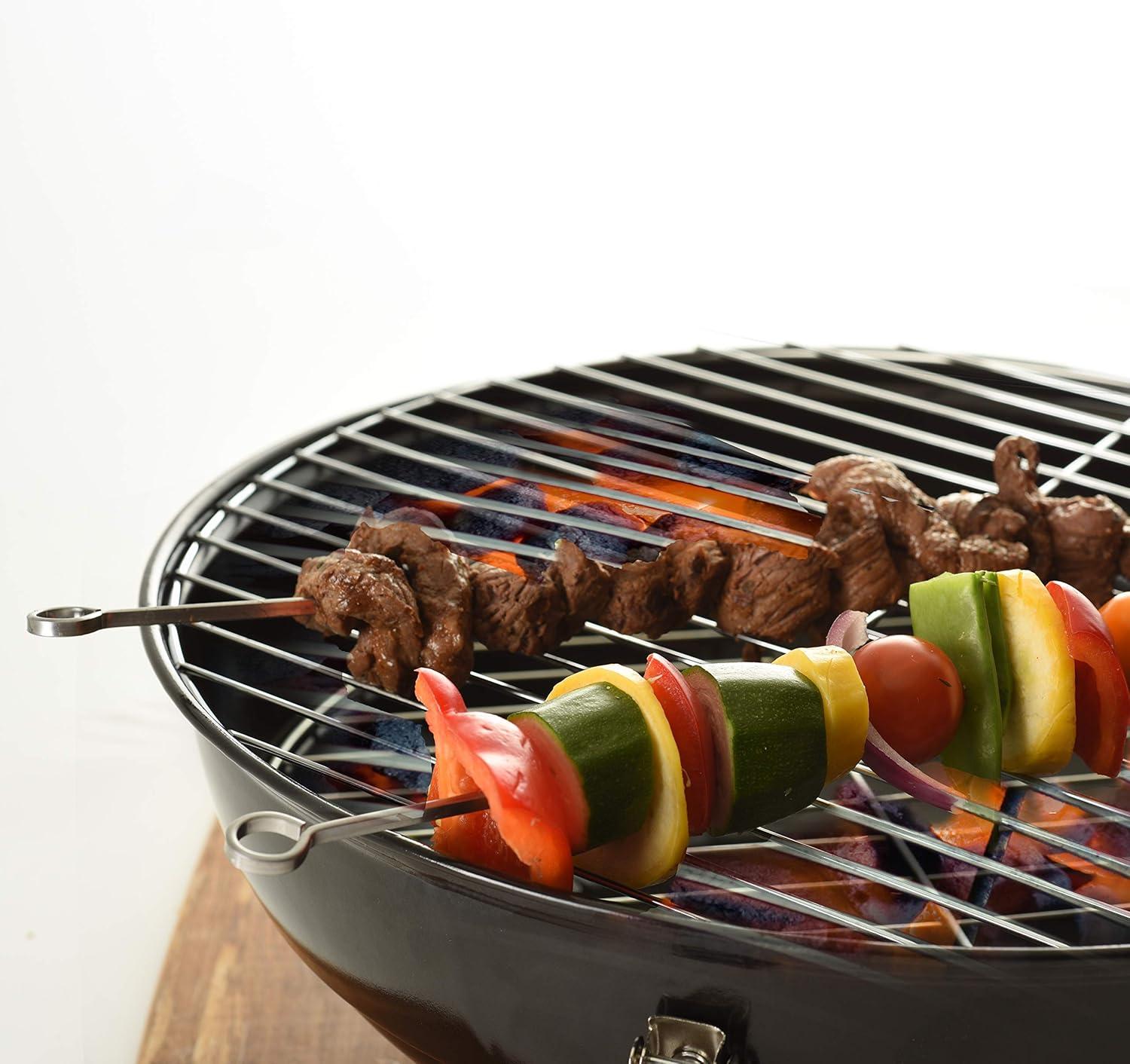 Norpro Stainless Steel 12-Inch Barbeque Skewers, Set of 6
