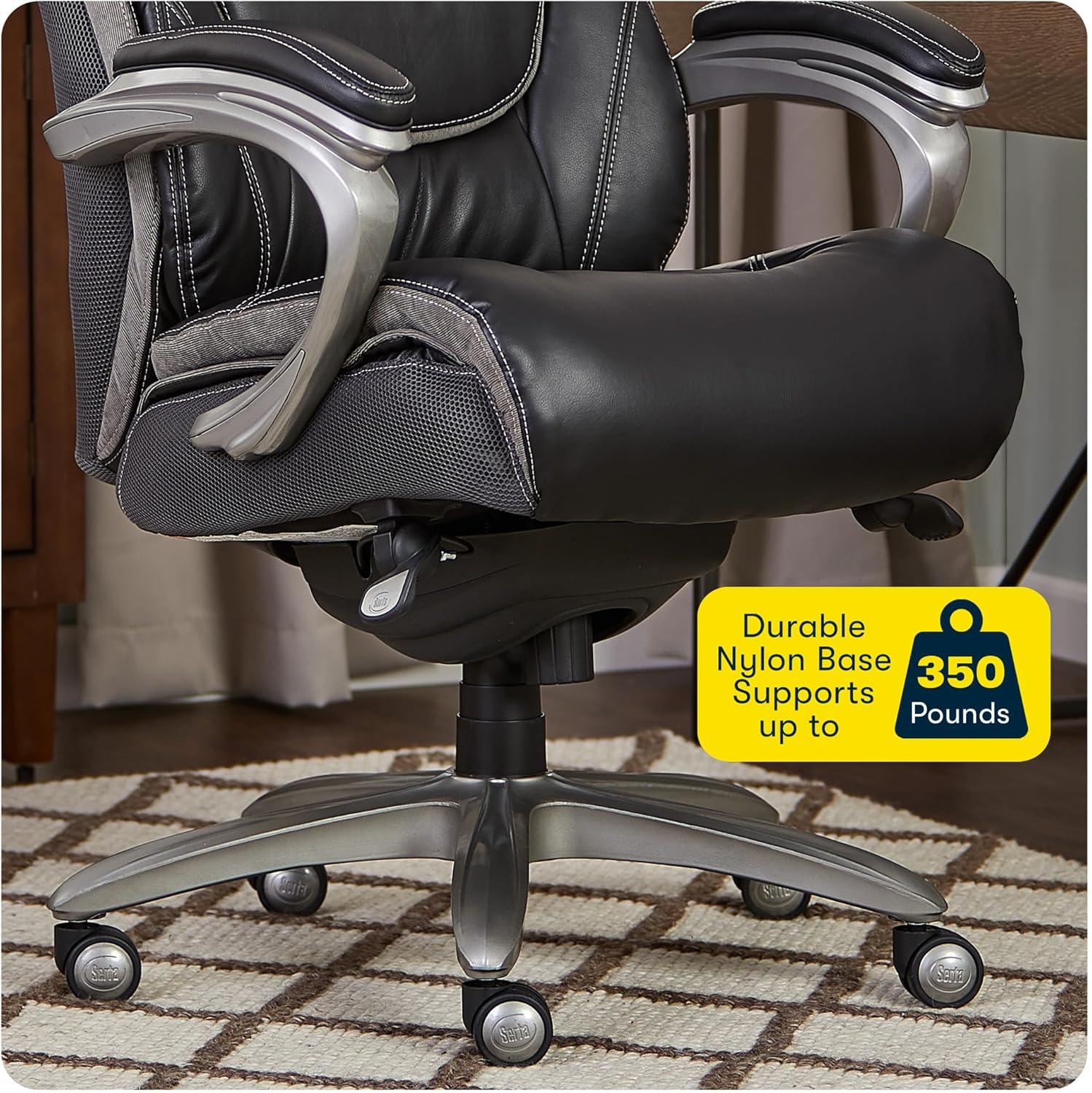 Serta Baxter Big and Tall Smart Layers Executive Office Chair with Layered Body Pillows