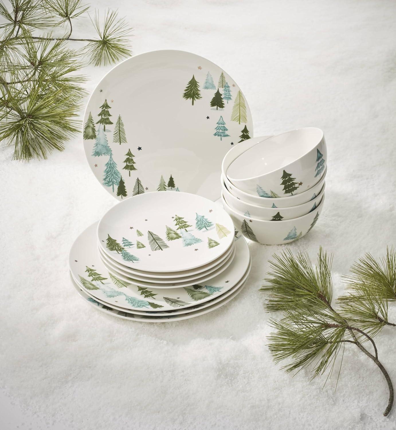 Balsam Lane 12-Piece Dinnerware Set