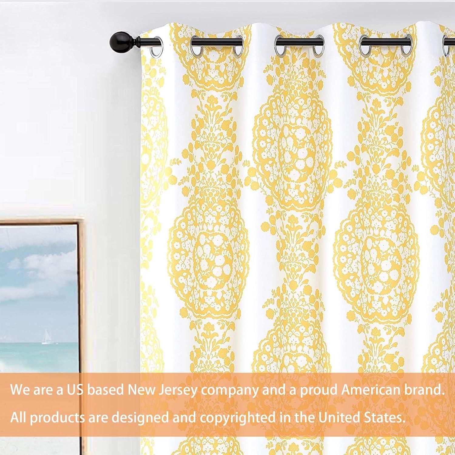 Silver Medallion Thermal Insulated Linen Blend Window Panels