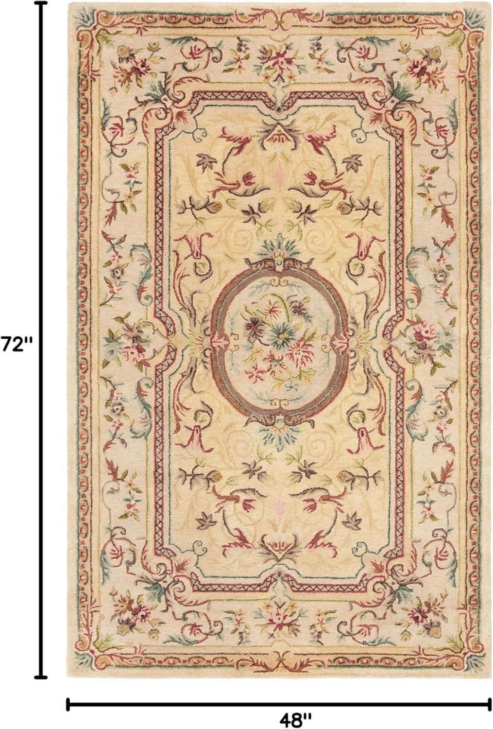 Bergama Area Rug in Light Gold/Beige