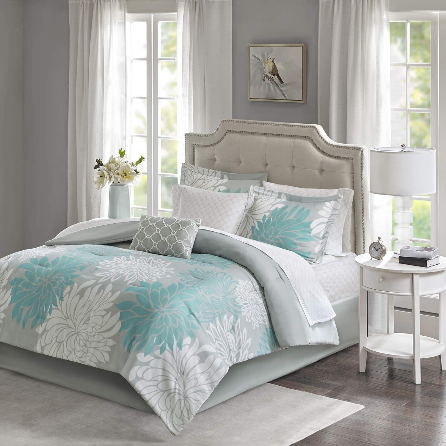 Maible Floral Comforter Set with Cotton Bed Sheets