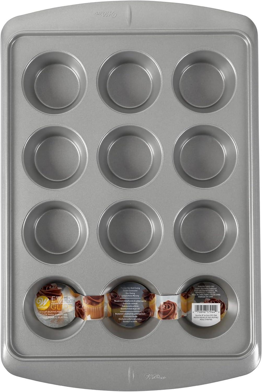 Wilton Ever-Glide 12-Cup Non-Stick Steel Muffin Pan