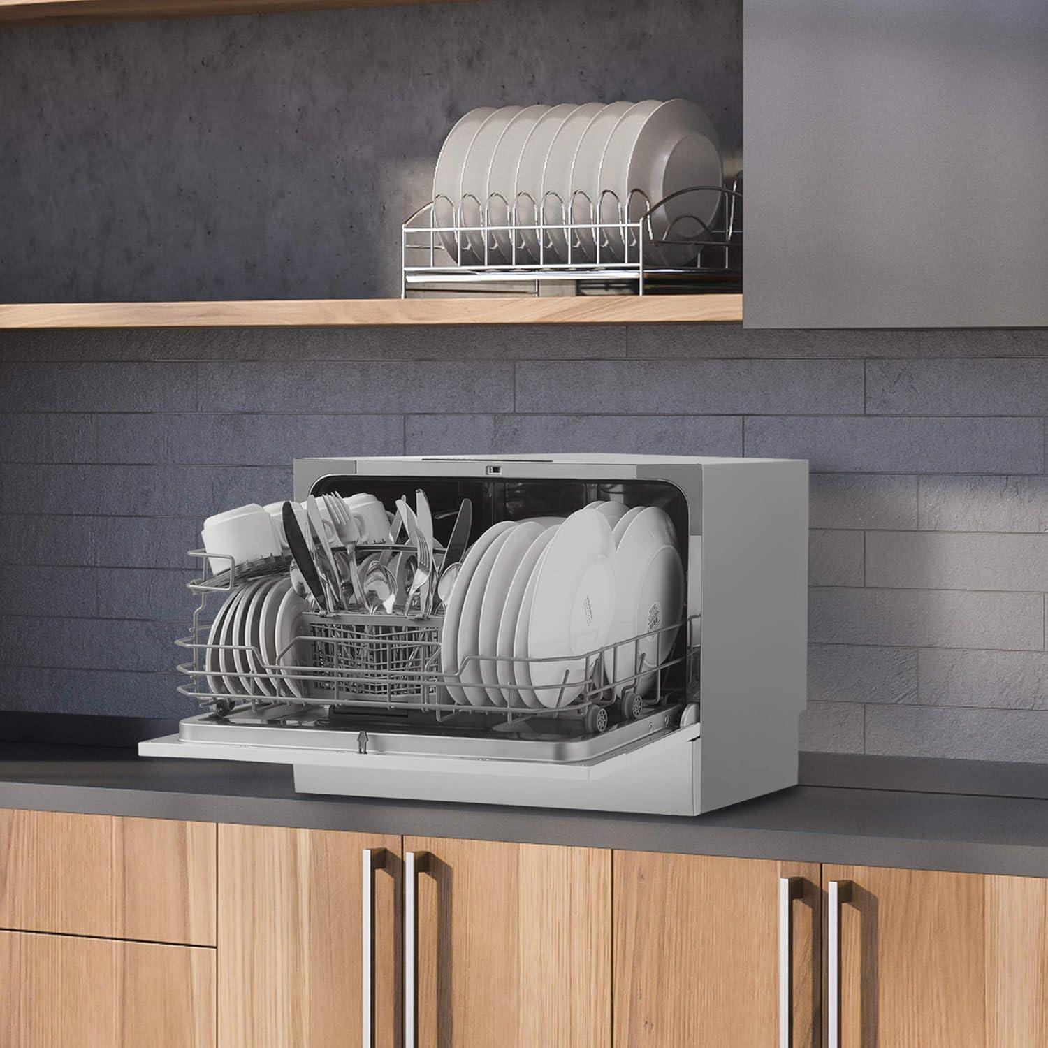 Danby DDW631SDB 6 Place Setting Countertop Dishwasher in Silver