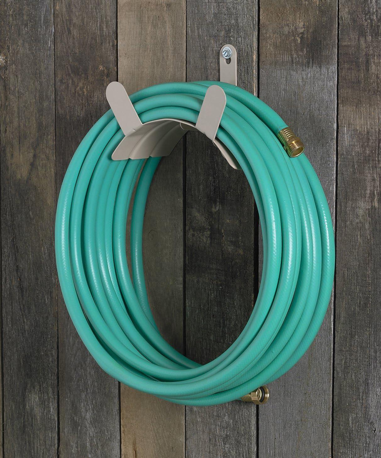 Liberty Garden 125-Foot Tan Basic Steel Wall Mount Garden Hose Butler