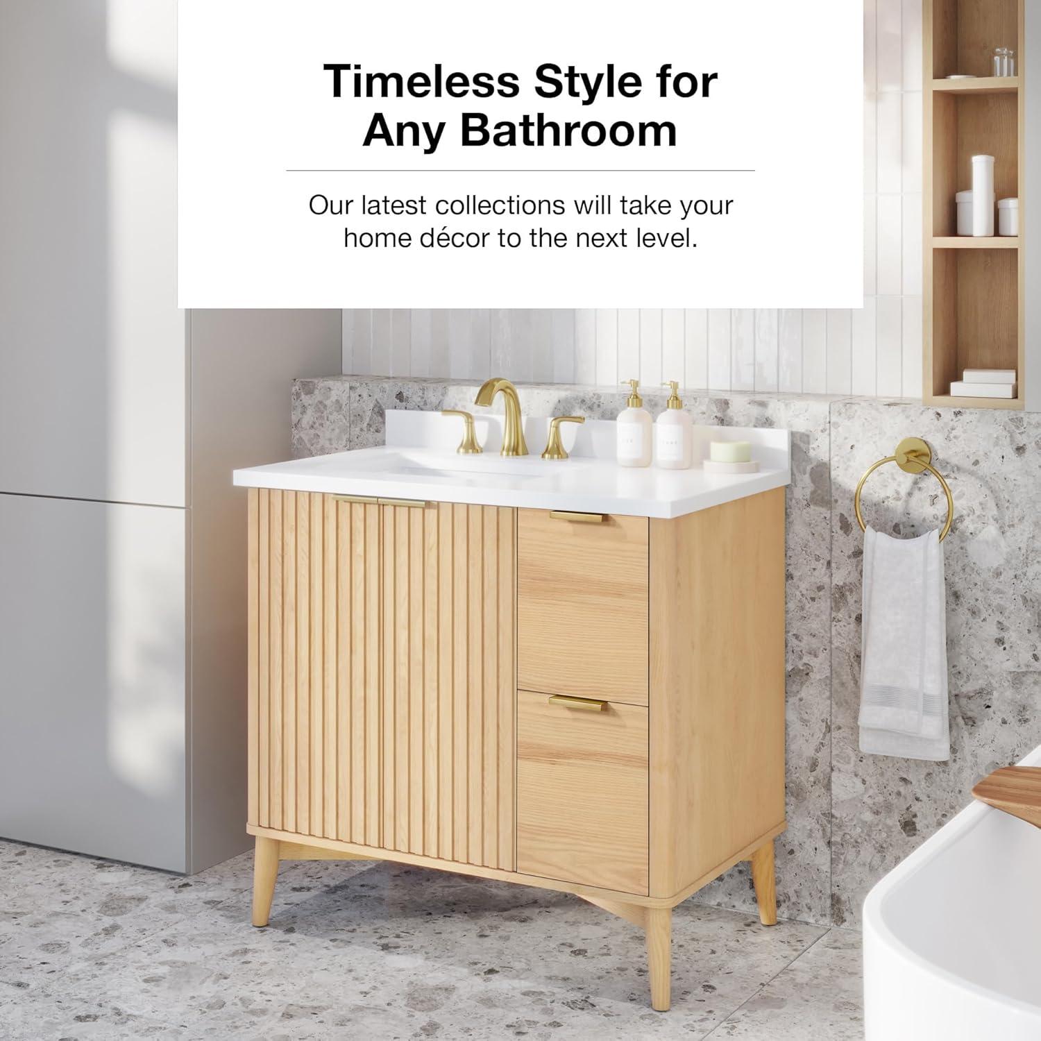 Miseno Mv-Berk36-15Vva Indy 36" Free Standing Single Basin Vanity Set - Onyx Black / White