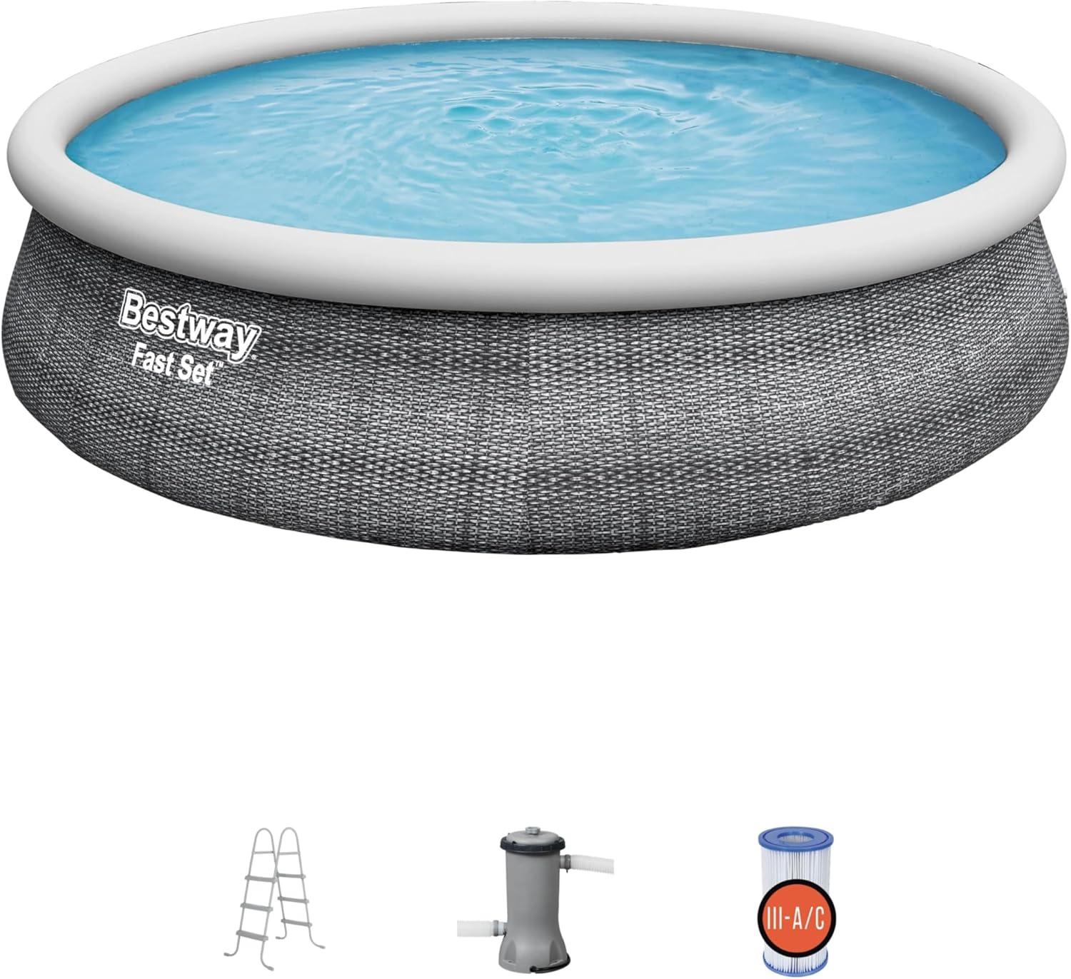 Bestway Plastic Round Inflatable Pool H x W x L
