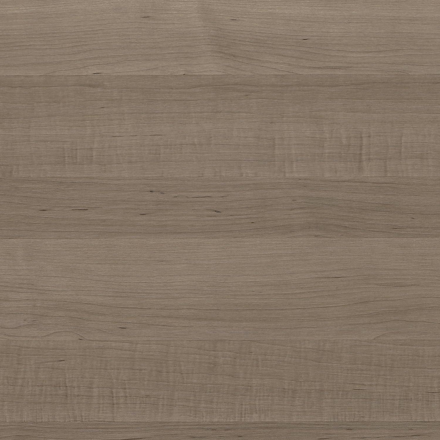 Somerset 72W Office Desk with Drawers and Hutch in Storm Gray - Engineered Wood