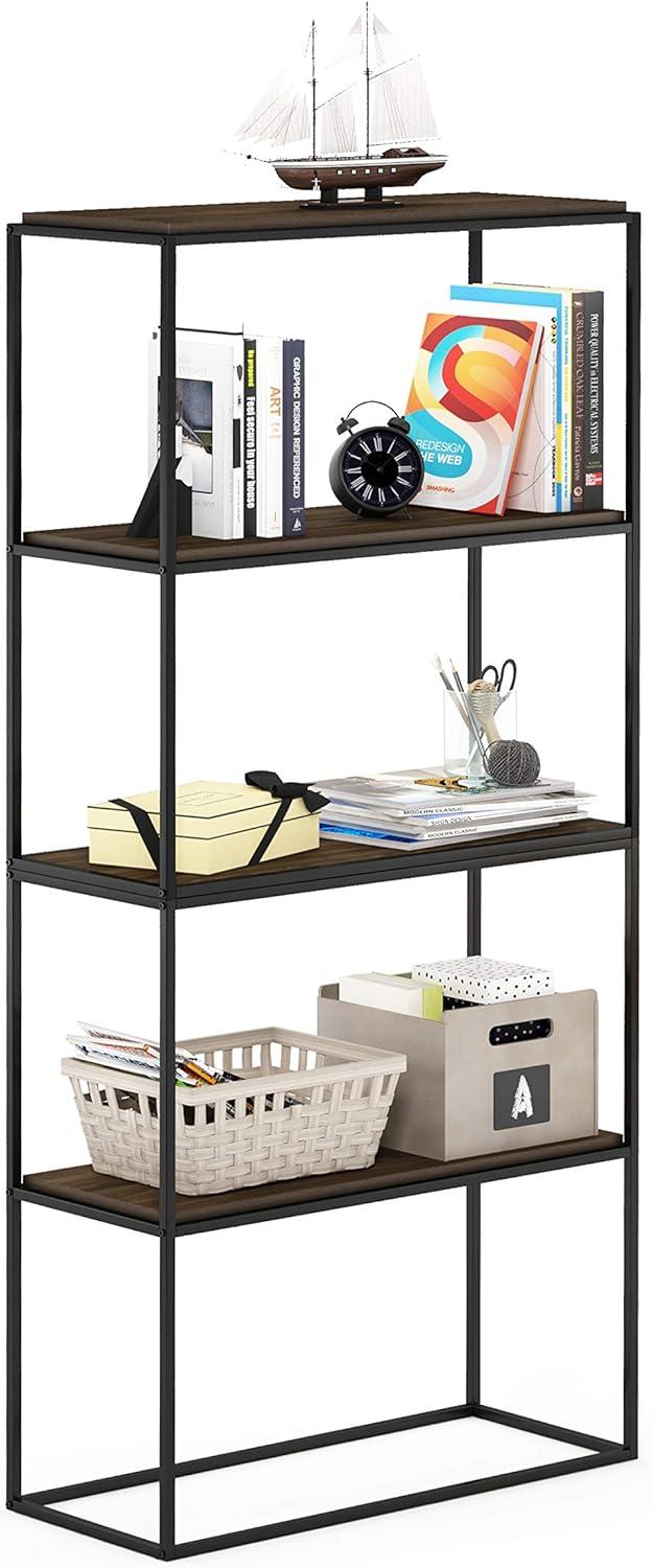 Moretti Columbia Walnut 2-Tier Modern Stackable Shelf