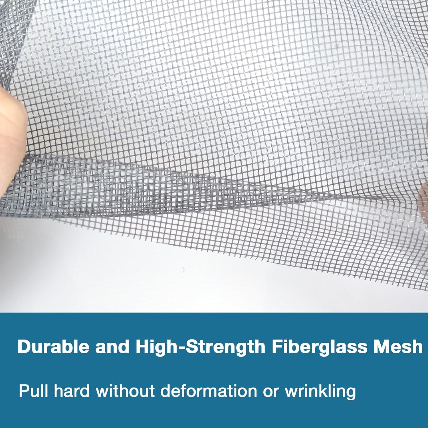 Window And Screen Door Replacement, 48" X 115" Durable Fiberglass Screen Grid - Patio And Window Screen And Sliding Screen Door Repair