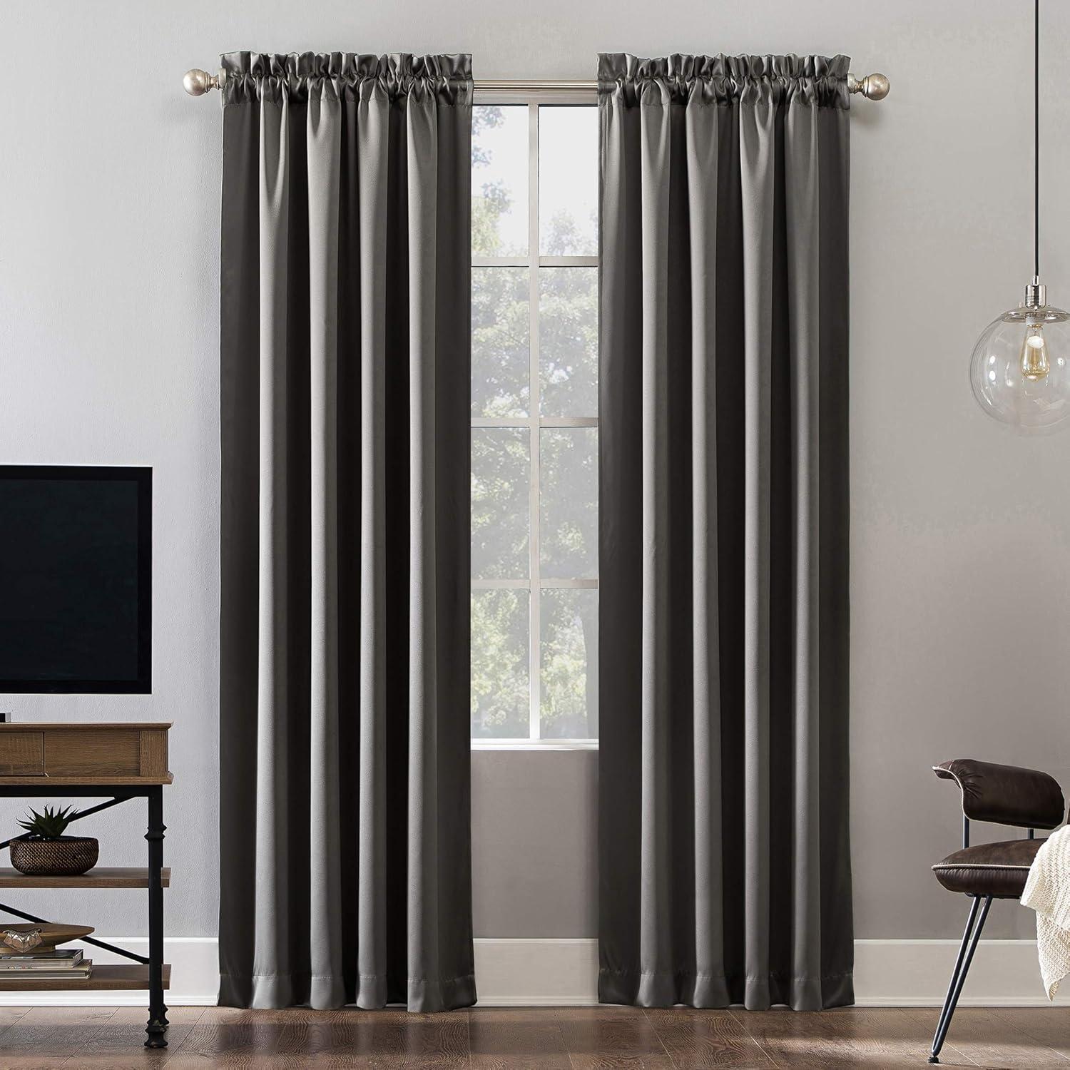 Sun Zero Blackout Oslo Theater Grade Rod Pocket Curtain Panel