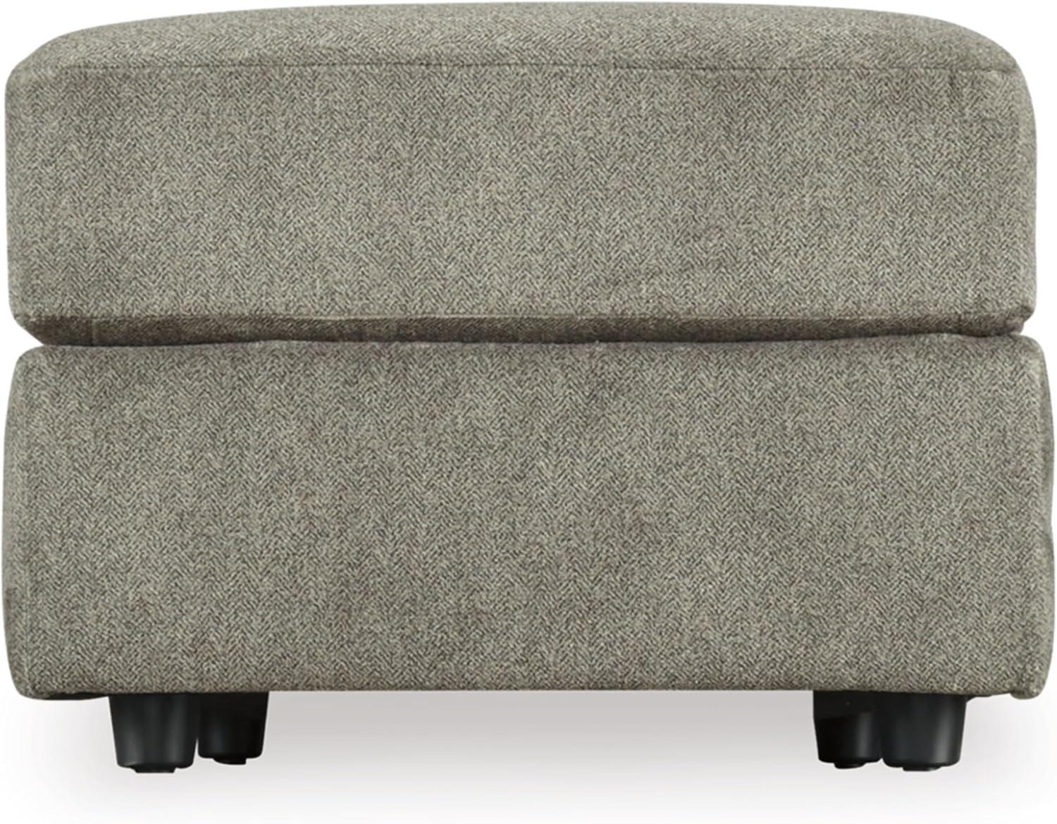 Signature Design by Ashley Contemporary Soletren Oversized Ottoman Velvet Ash