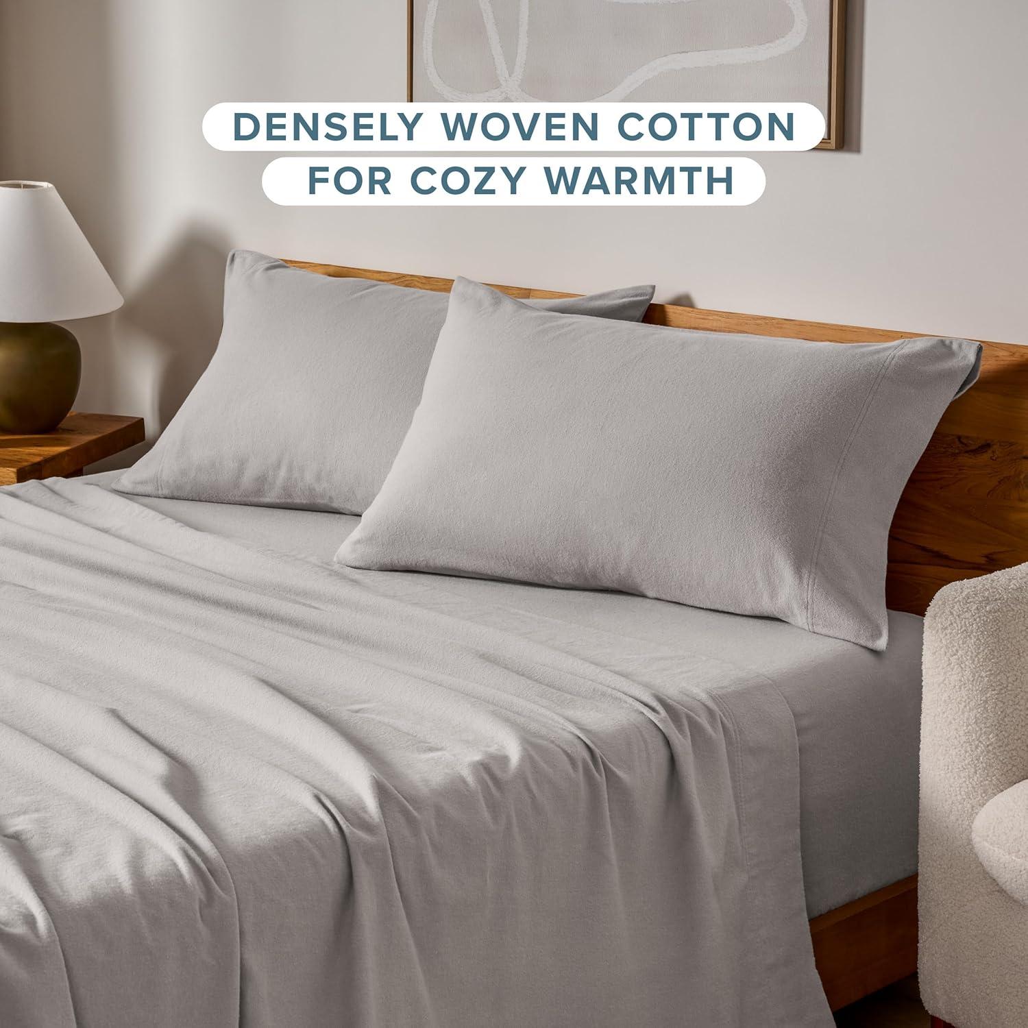 Bare Home 100% Cotton Flannel Pillowcase (Set of 2)