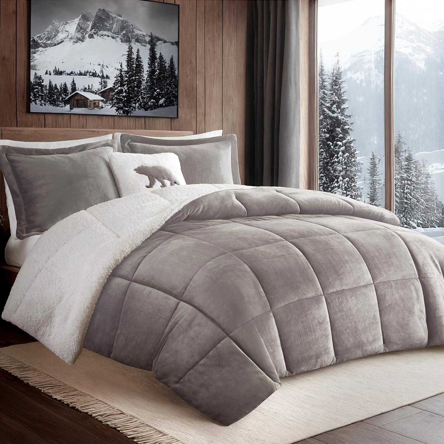 Woolrich Woolrich Alton Plush to Sherpa Down Alternative Comforter Set