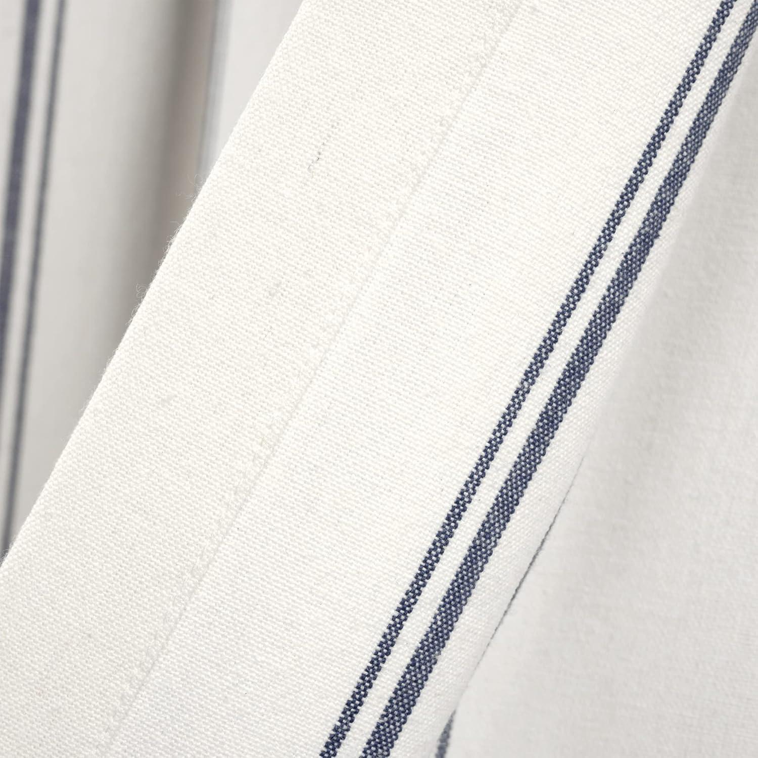 Lush Decor Farmhouse Stripe Striped Ruffled 52'' W Window Valance