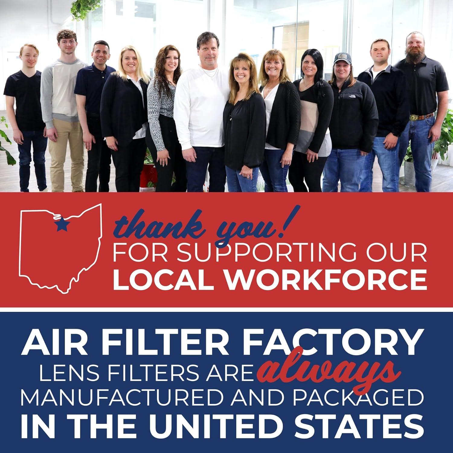 Air Filter Factory Replacement for 883149 Whirlpool Range Hood Combo Lens Filter