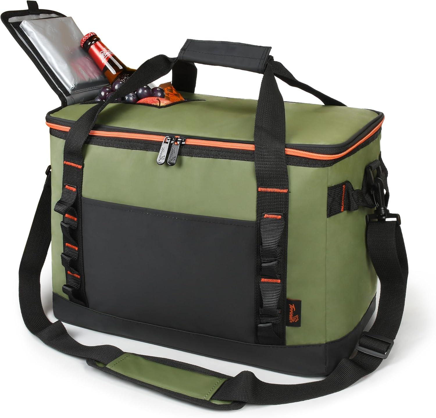 Tirrinia Tirrinia 31qt/48 Cans Soft Sided Cooler, Large capacity Soft Ice Chest, Portable Beach Cooler, Tirrinia CB